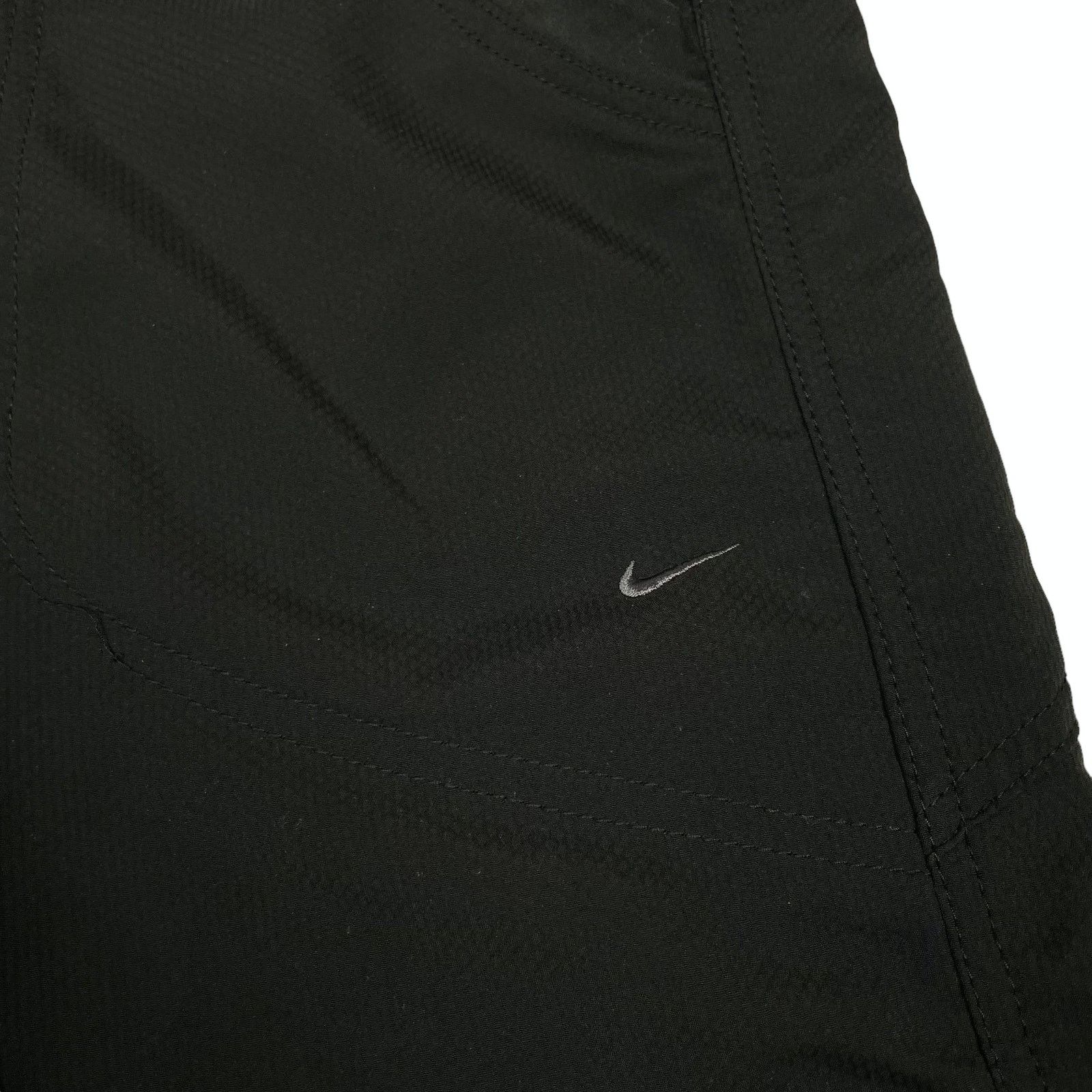 Nike × Vintage Nike Dri Fit Womens Black Lined Flared Wide Leg Sweatpants 8 Size 30" / US 8 / IT 44 - 3 Thumbnail