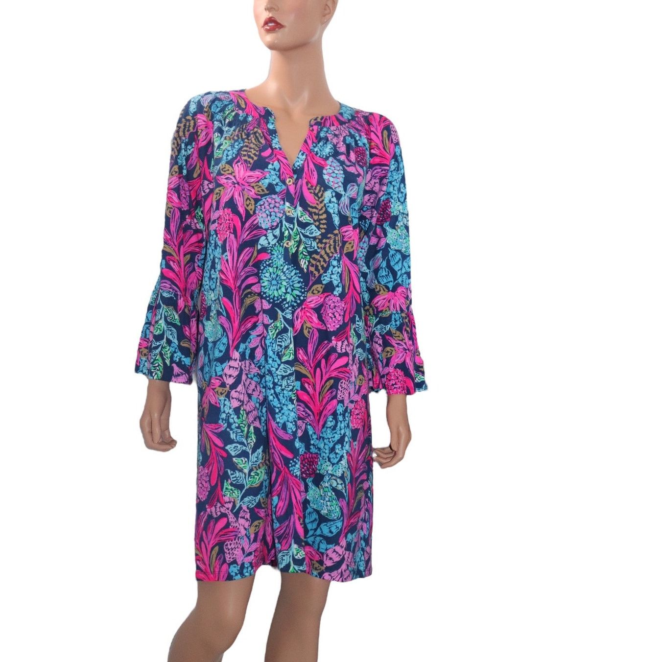 Lilly Pulitzer NWT Lilly Pulitzer Norris 3/4 Sleeve Dress Size Large 010933 Size L / US 10 / IT 46 - 1 Thumbnail