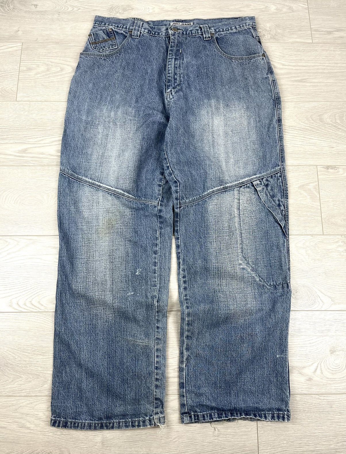 If Six Was Nine × Vintage Just Jeans Vintage Baggy Wide Washed Denim Pants Y2K Size US 36 / EU 52 - 1 Thumbnail