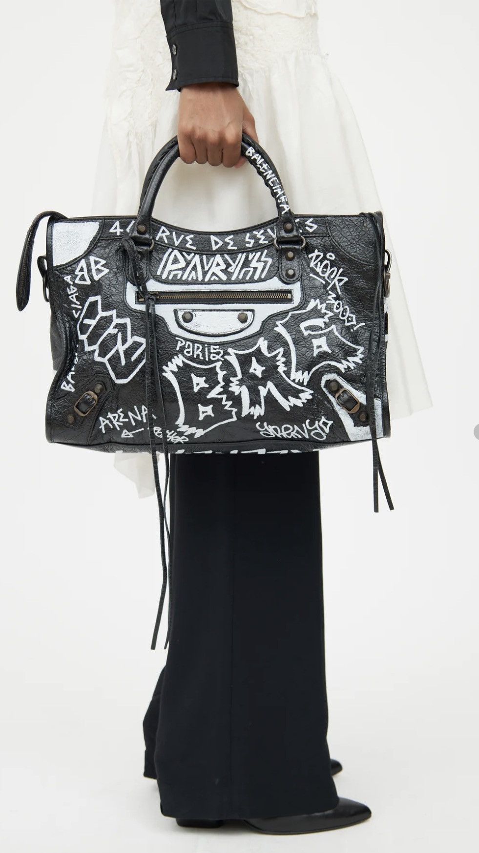 Balenciaga Balenciaga Graffiti City Bag Large Size ONE SIZE - 2 Thumbnail