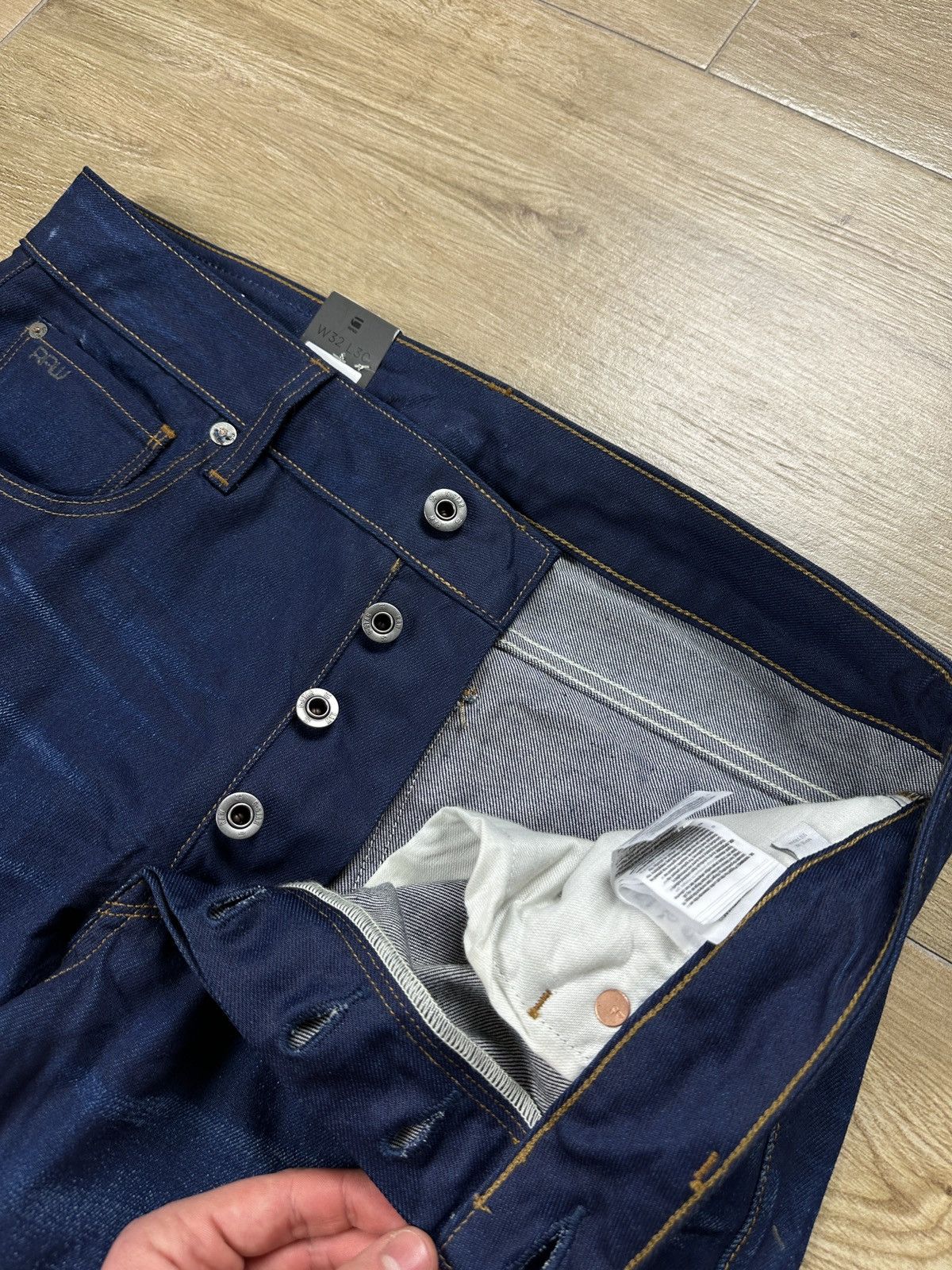 G-Star NEW🏷️ G-Star Raw 3301 Slim Denim Jeans Size US 32 / EU 48 - 5 Thumbnail