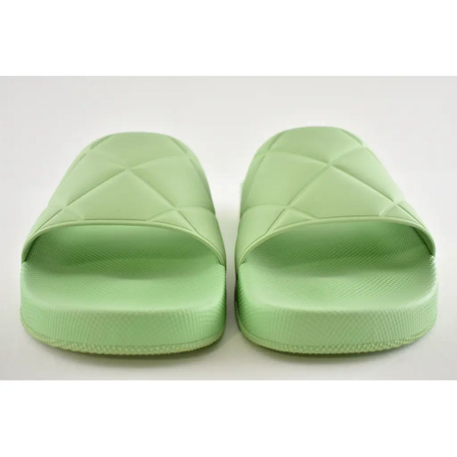 Bottega Veneta Bottega Veneta Slider Pistachio Green Quilted Rubber Pool Size US 6 / IT 36 - 4 Thumbnail