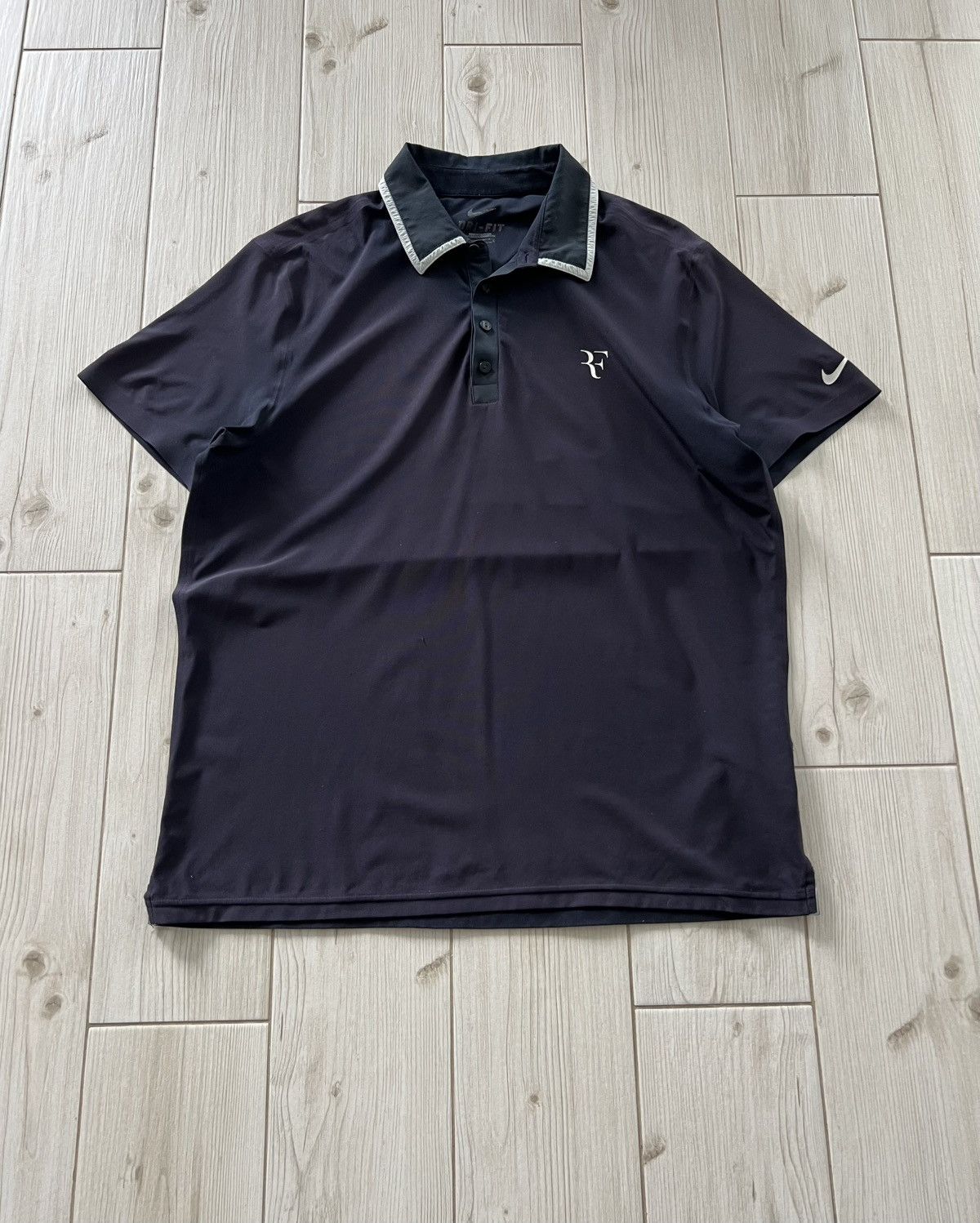 Nike Roger Federer Nike RF Tennis Polo US Open Nigth Session 2010 Size US L / EU 52-54 / 3 - 15 Thumbnail