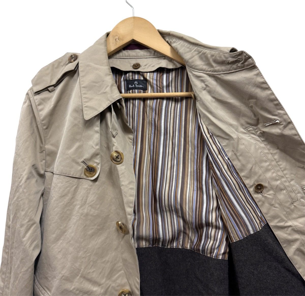 Paul Smith Paul Smith Iconic Rainbow lining Trench Coat Jacket Size US M / EU 48-50 / 2 - 6 Thumbnail