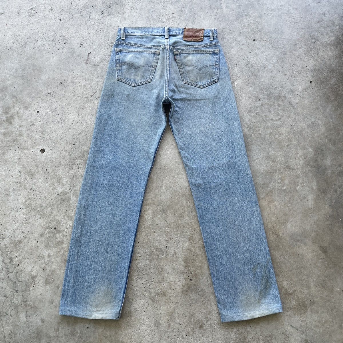 Jean 90s Vintage Levi’s 501 Rusty USA Jeans Distress Faded Pants Size US 31 - 14 Thumbnail