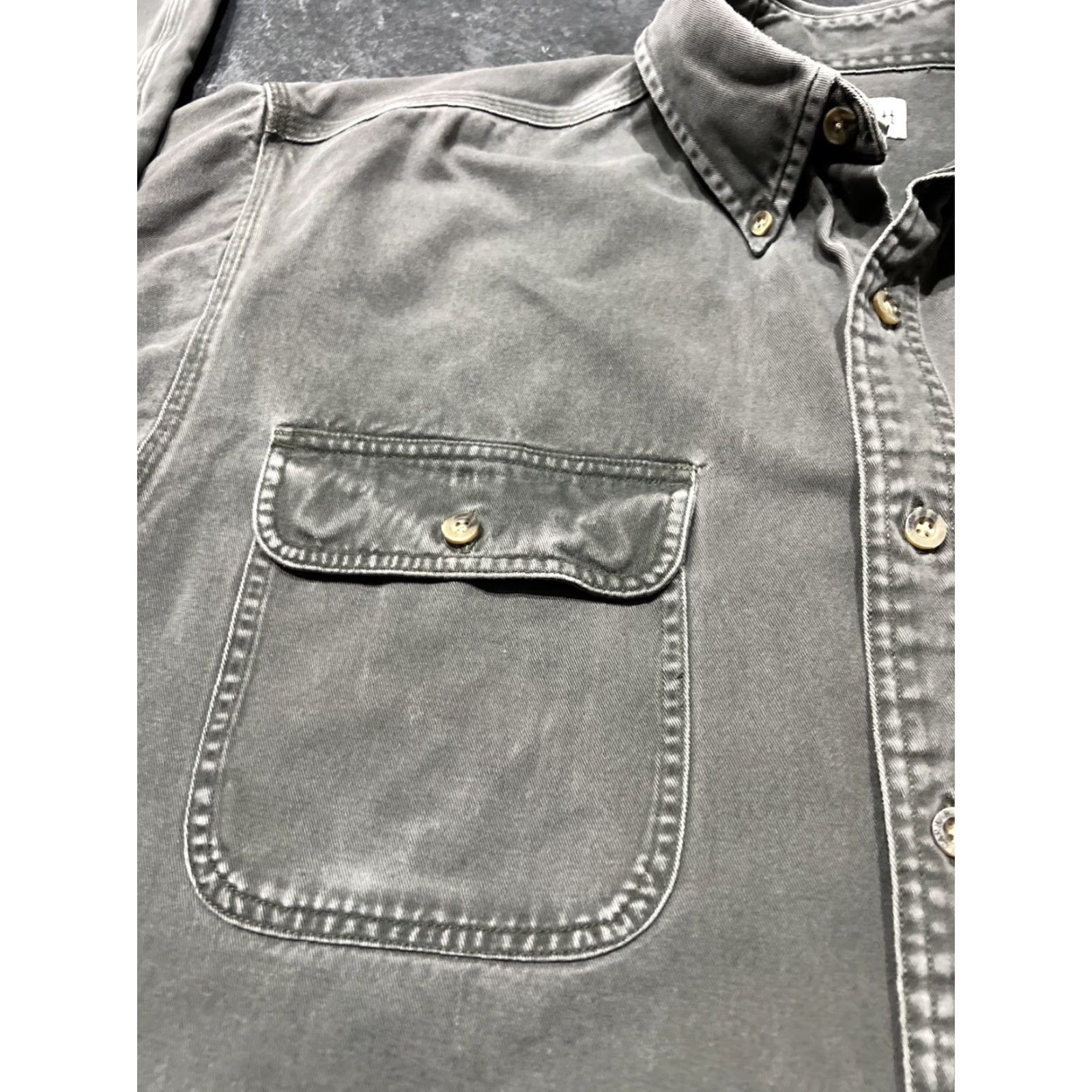 Carhartt Carhartt Shirt Cotton Twill Heavyweight Workwear Button-Down Long Sleeve Gray Size L Mens Size US L / EU 52-54 / 3 - 4 Thumbnail