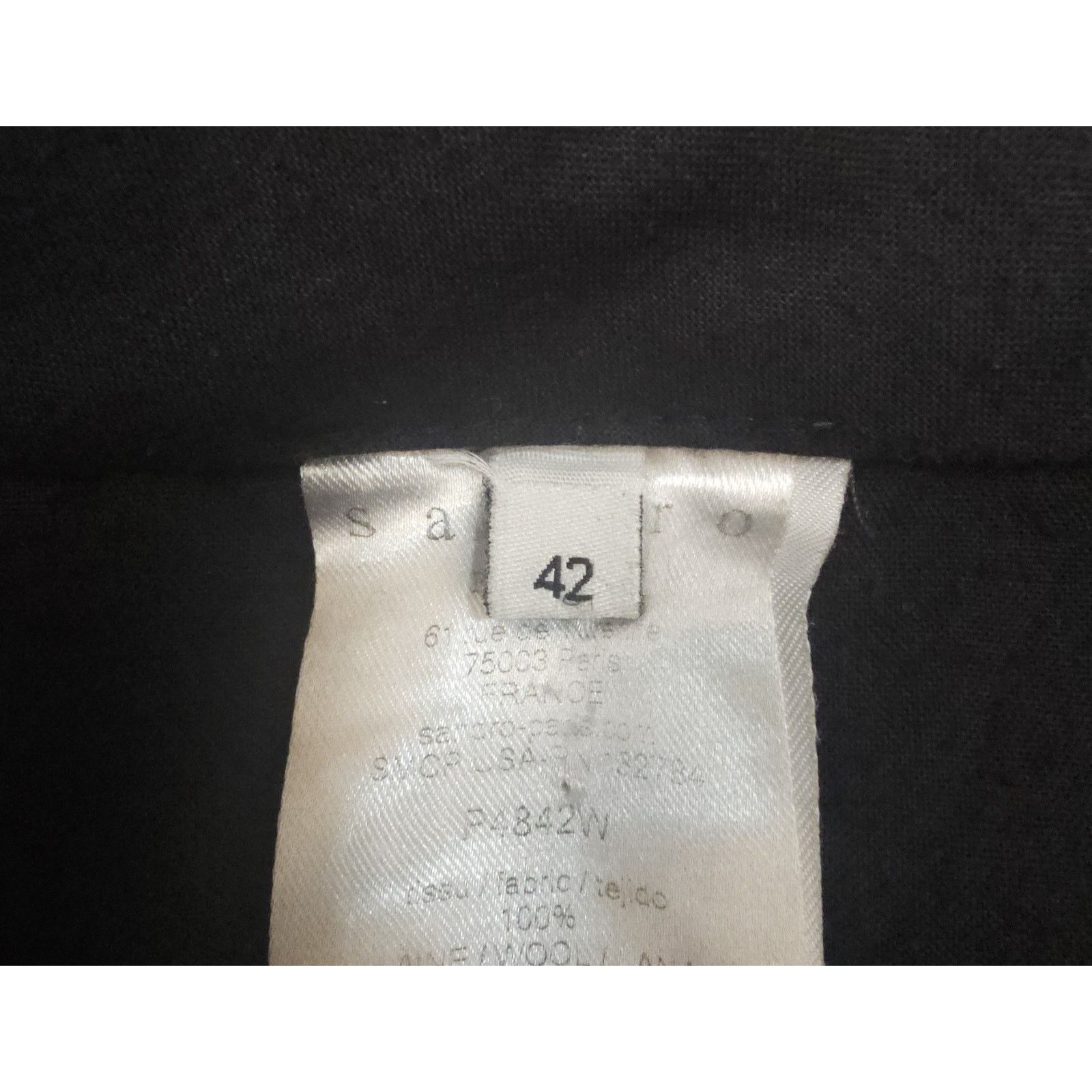 Sandro Sandro Paris Wool Dress Trousers Slim Tailored France 42 Size 42S - 8 Thumbnail