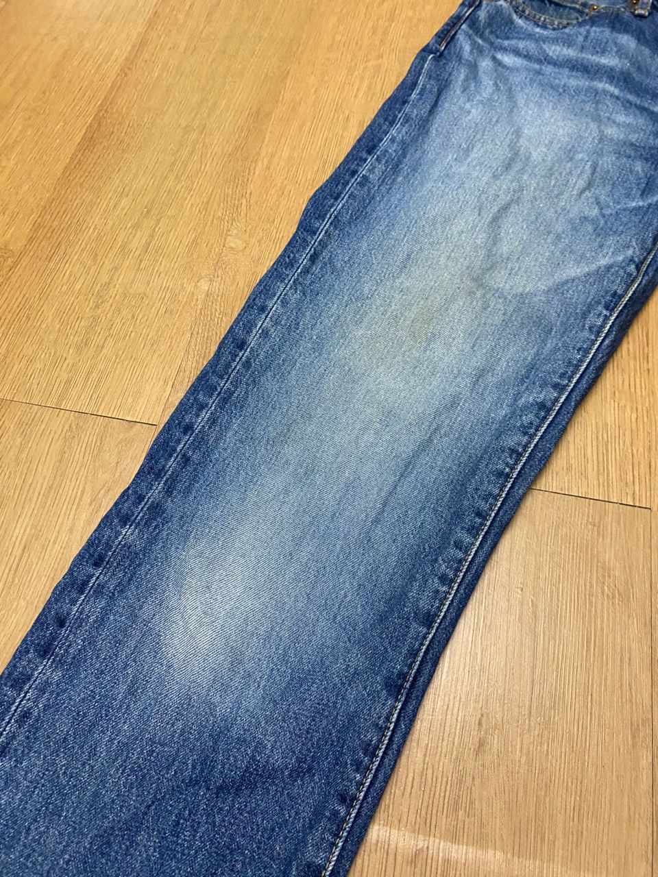 Japanese Brand 💥 Vintage Uniqlo Jeans Straight Distressed Denim Jeans Size US 32 / EU 48 - 11 Thumbnail