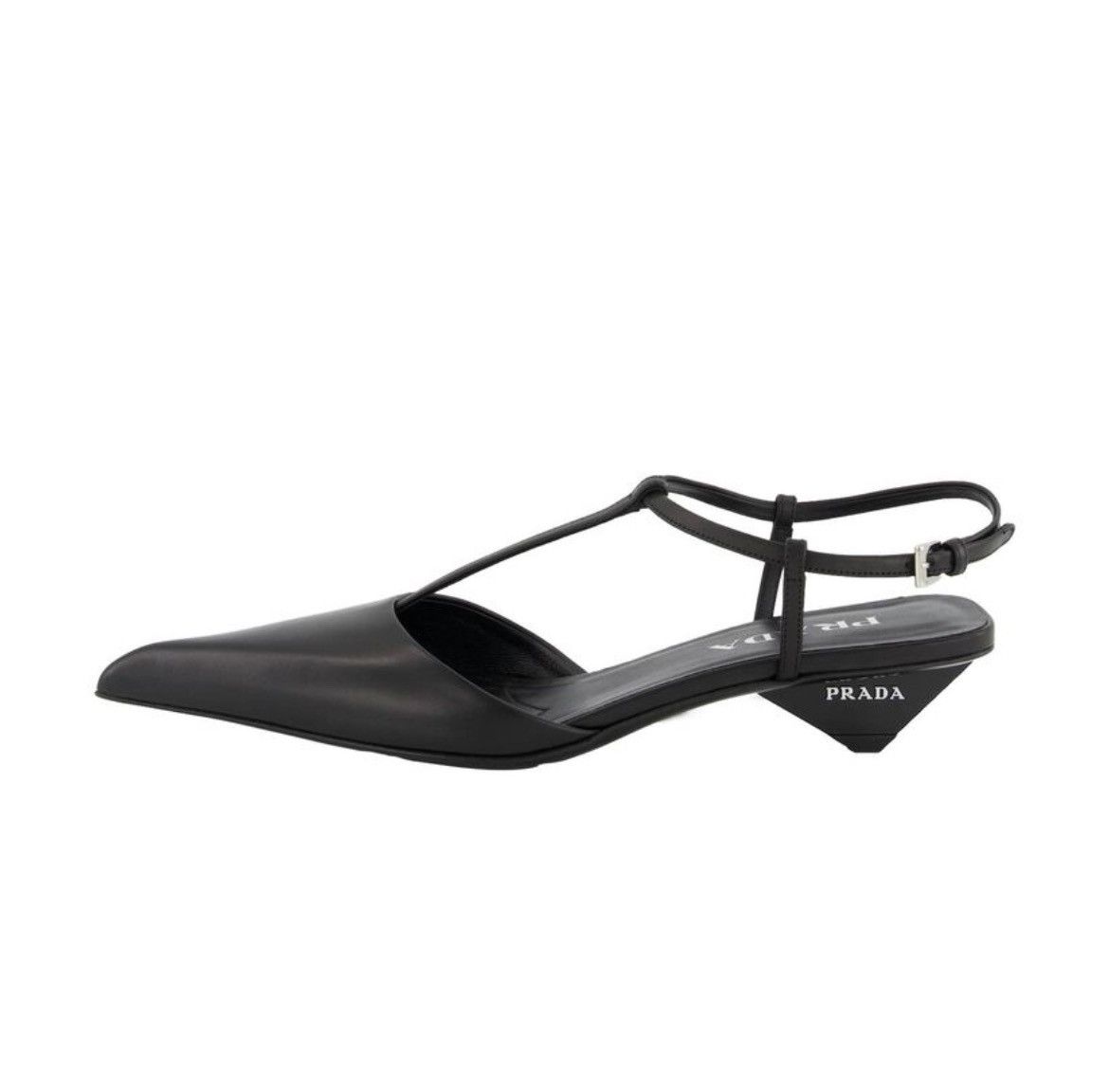 Prada Prada | Women's Leather Slingback Pumps Size US 7 / IT 37 - 1 Thumbnail