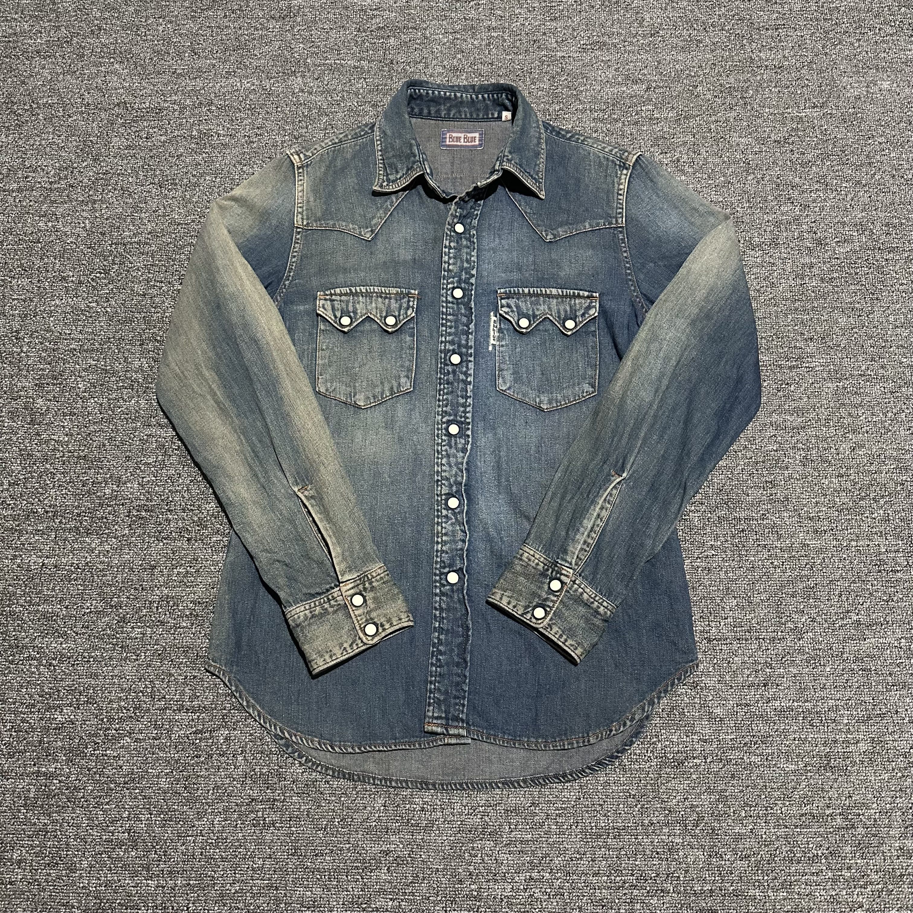Blue Blue Japan Blue Blue western Denim Button Ups Size US S / EU 44-46 / 1 - 1 Thumbnail