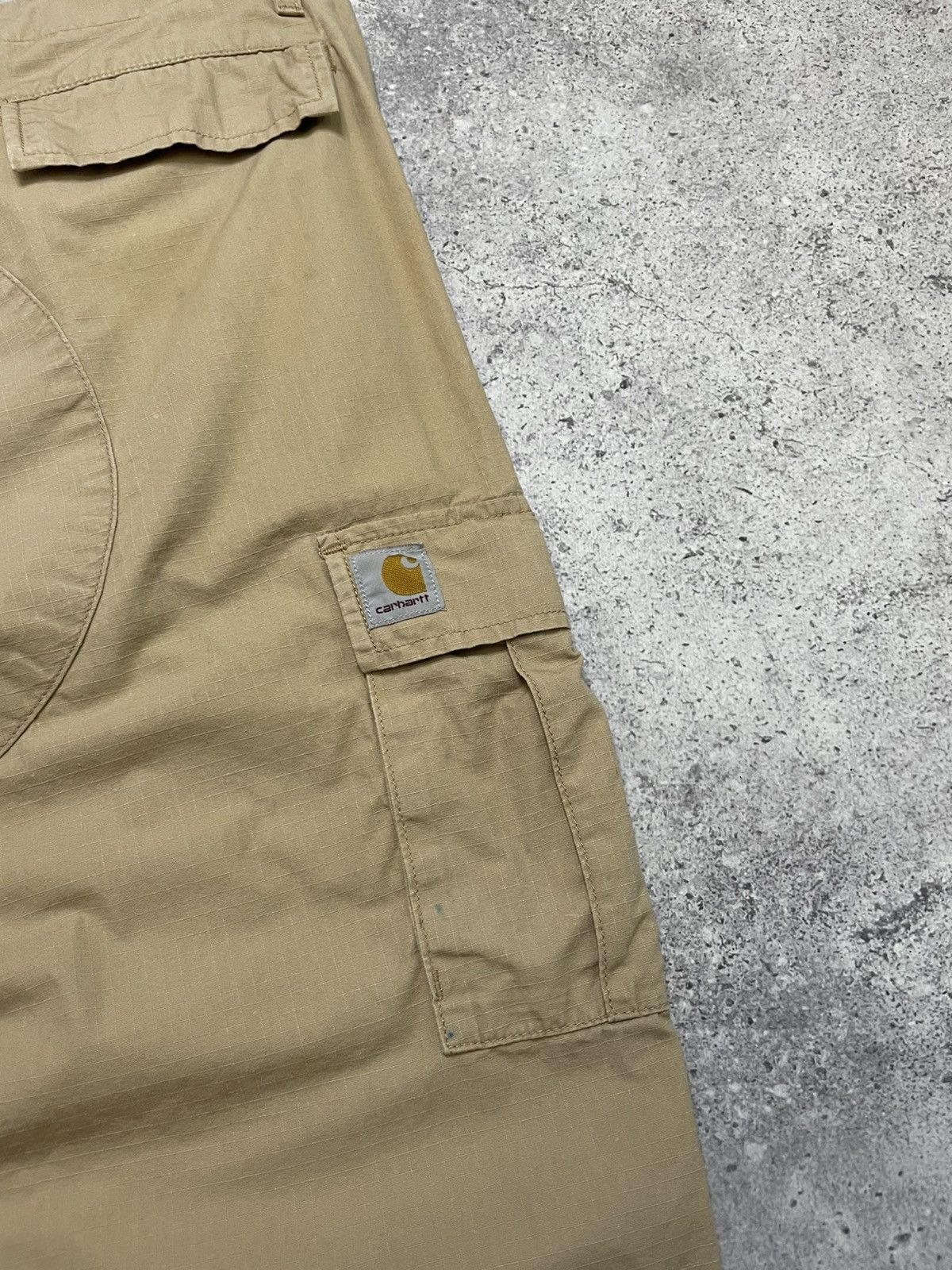 Carhartt Wip Vintage Carhartt WIP Aviation Cargo Beige Pants Size 33 x 32 Size US 33 - 3 Thumbnail