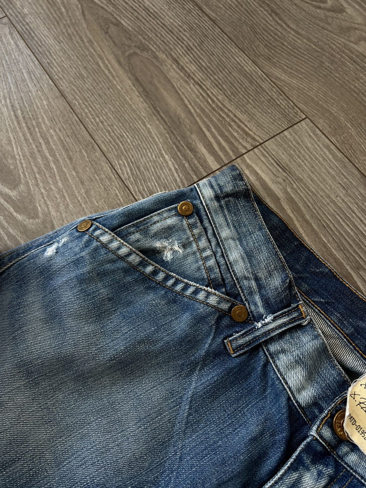 Designer ‼️Take Two 1st Grade HandMade Crafted Print Flared Jeans‼️ Size US 33 - 11 Thumbnail