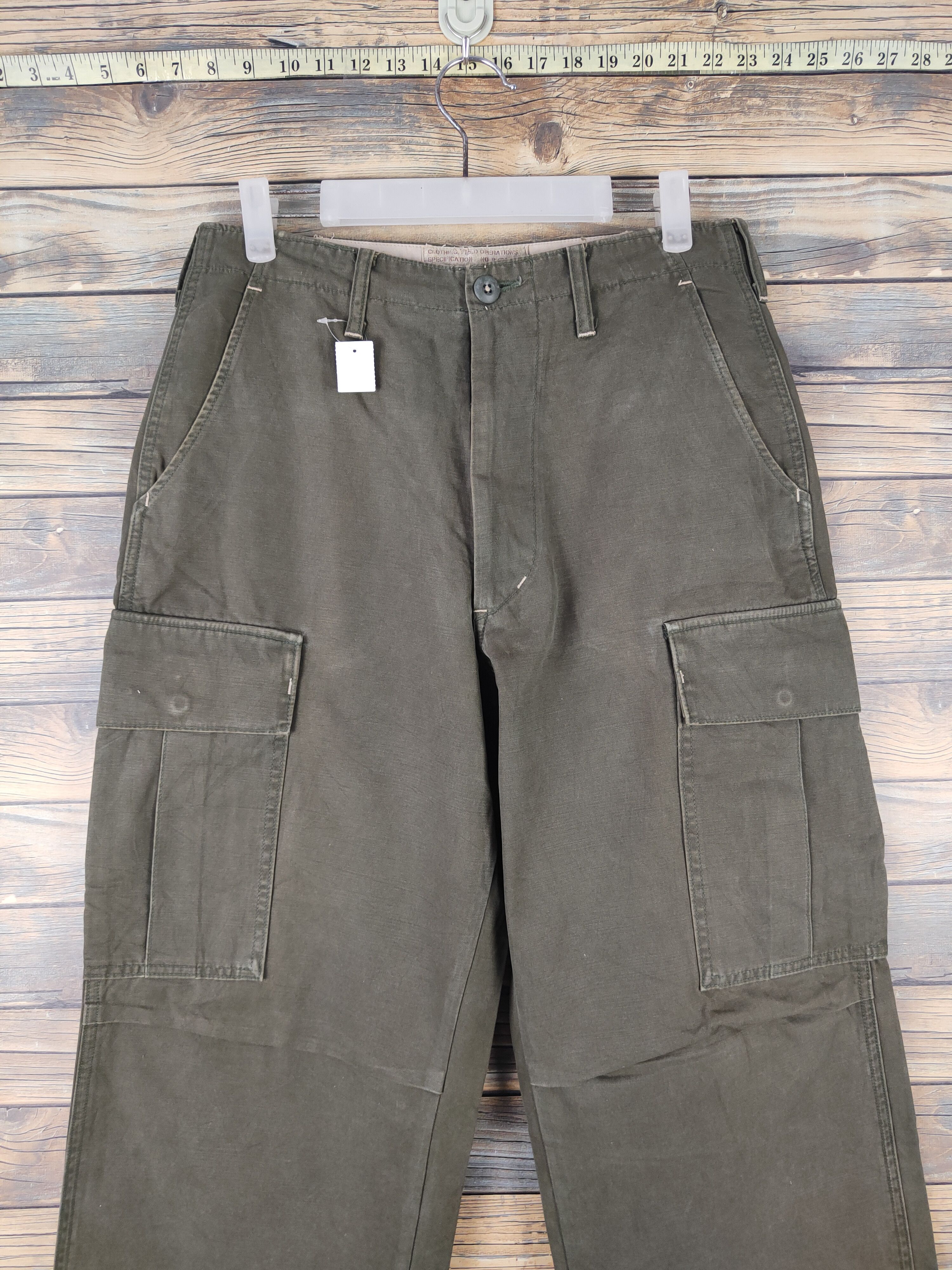 Japanese Brand DL Blue Way Olive Multipocket Tactical Cargo Pants #1485 Size US 30 / EU 46 - 2 Thumbnail