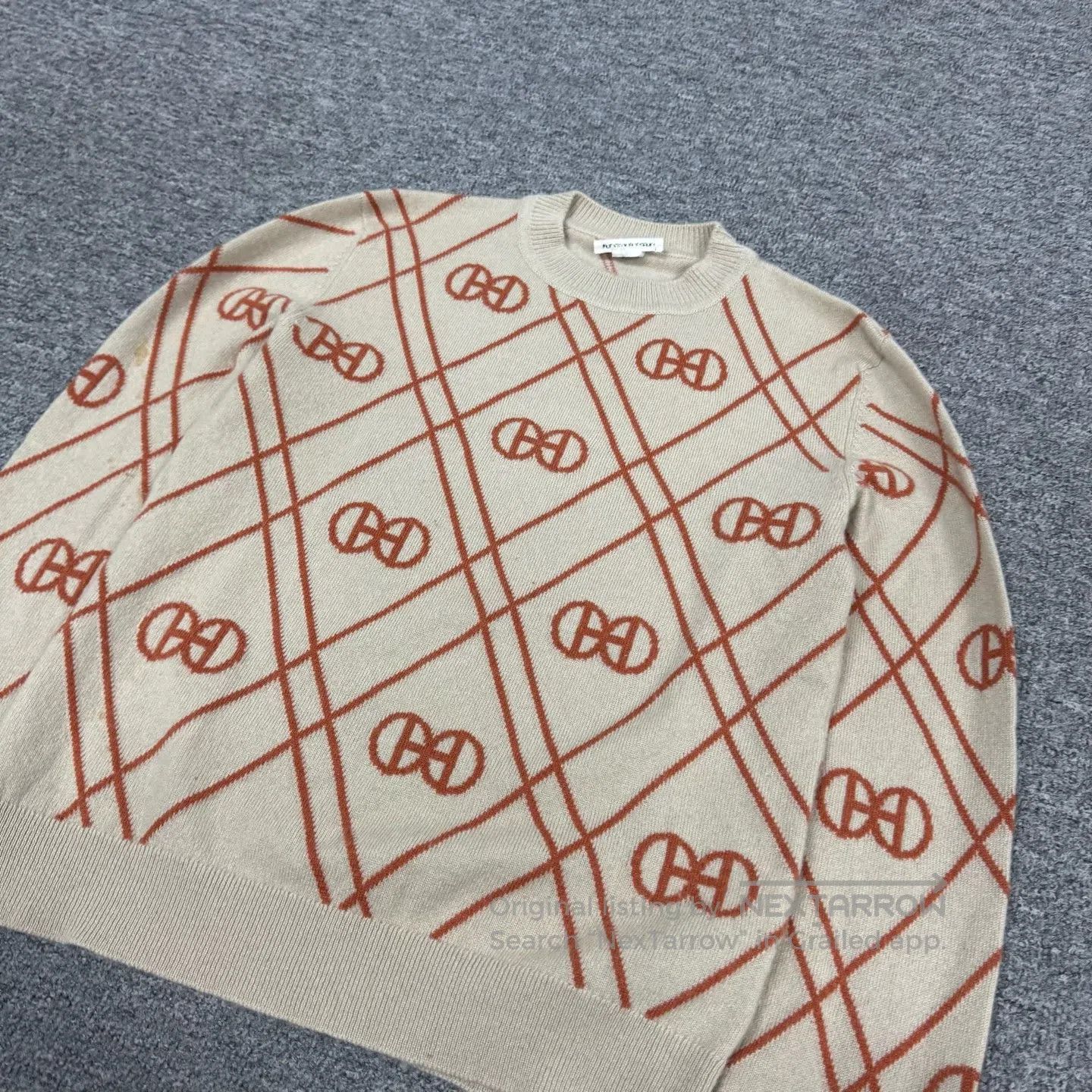 Hermes Hermes The lock fastener is fully printed on the cashmere Size S / US 4 / IT 40 - 3 Thumbnail