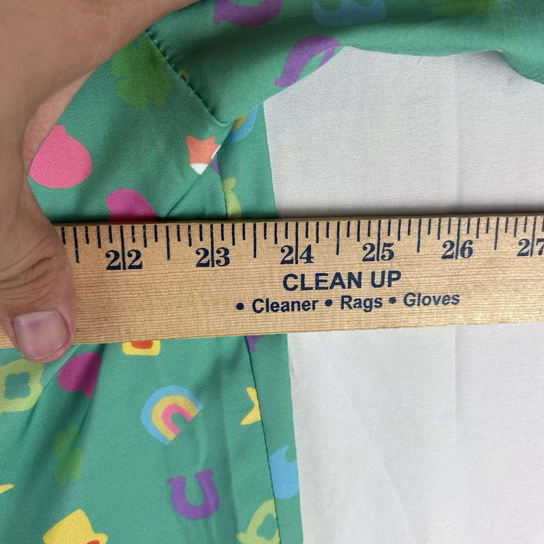 Vintage Arvilhill Shirt Mens Large Green AOP Marshmallow Lucky Charm Short Sleeve Button-Up Candy Irish Size US L / EU 52-54 / 3 - 6 Thumbnail