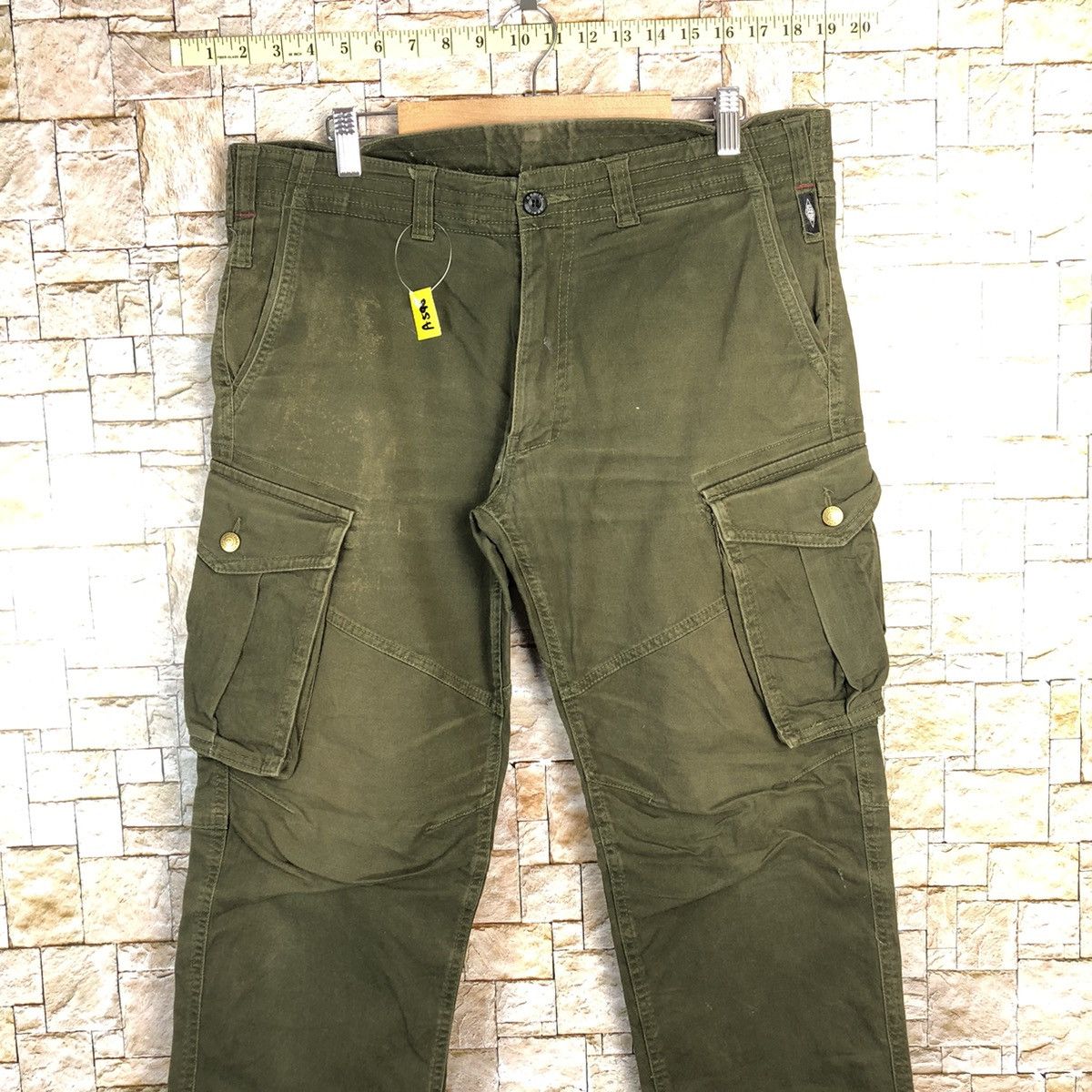 Japanese Brand Genide japan Green utility tactical Cargo Pants #A590 Size US 35 - 2 Thumbnail