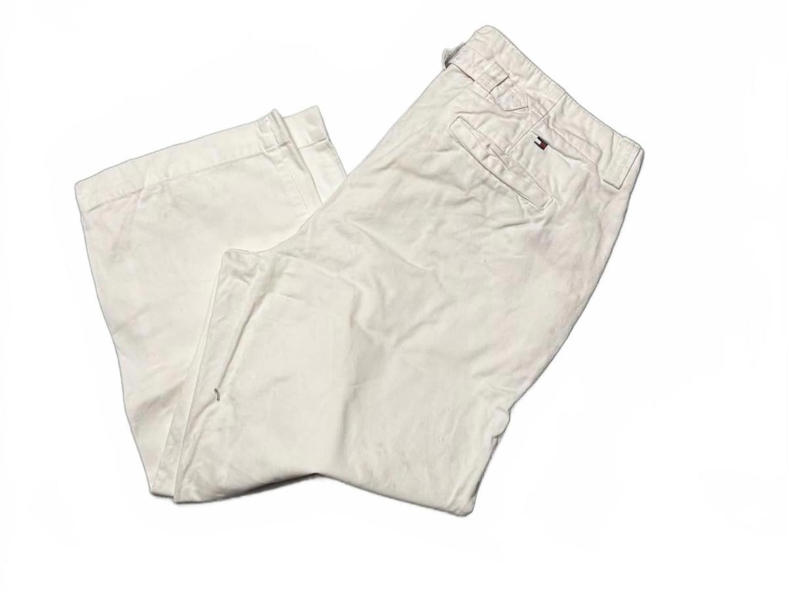Tommy Hilfiger Tommy Hilfiger Women's White Chinos - Size 14 Size 32" / US 10 / IT 46 - 2 Thumbnail