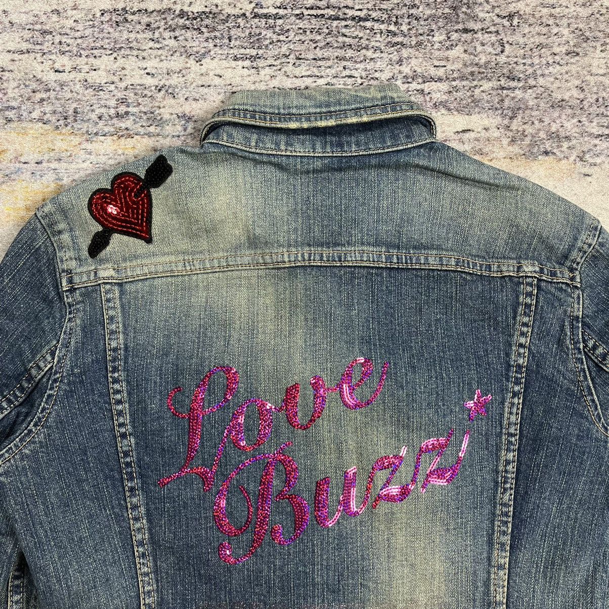 Hysteric Glamour × Le Grande Bleu (L.G.B.) Vintage Hysteric Glamour Love Buzz studded denim jacket Size XS / US 0-2 / IT 36-38 - 9 Thumbnail