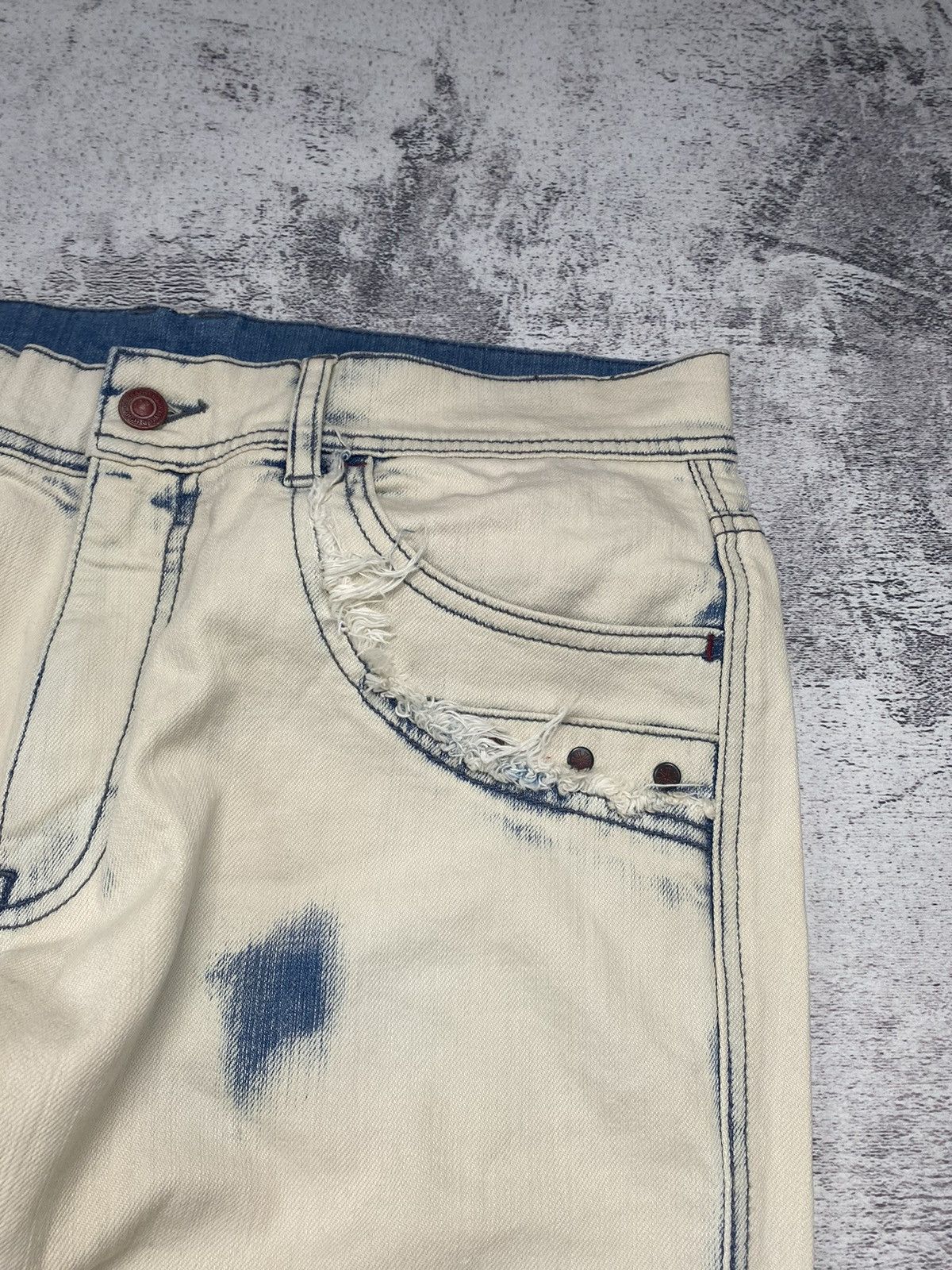 Japanese Brand Vintage Very Rare Barassi Made In Japan Tie Dye Y2K Jeans Size US 34 / EU 50 - 14 Thumbnail