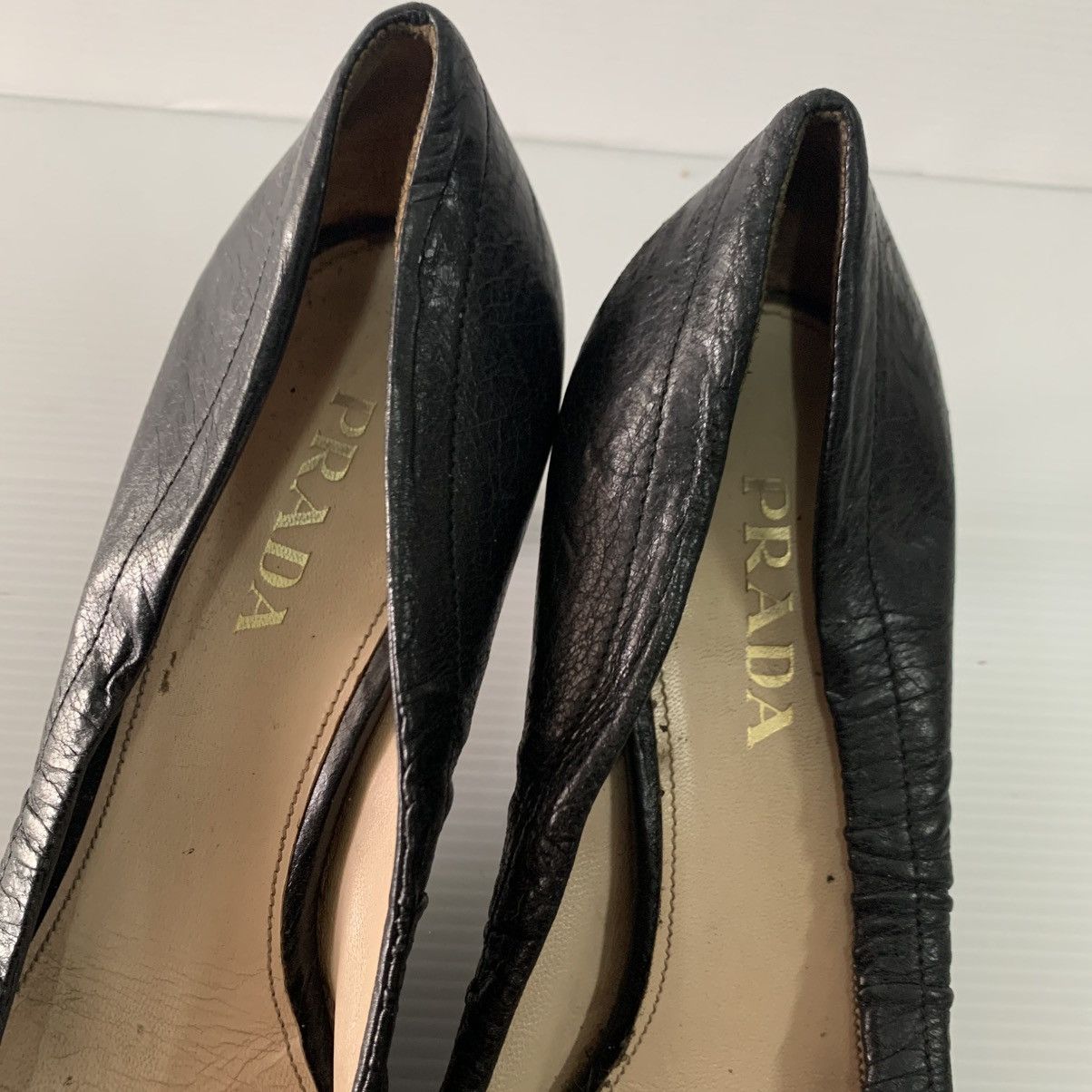 Prada Prada Leather Heels Size US 8 / IT 38 - 4 Thumbnail