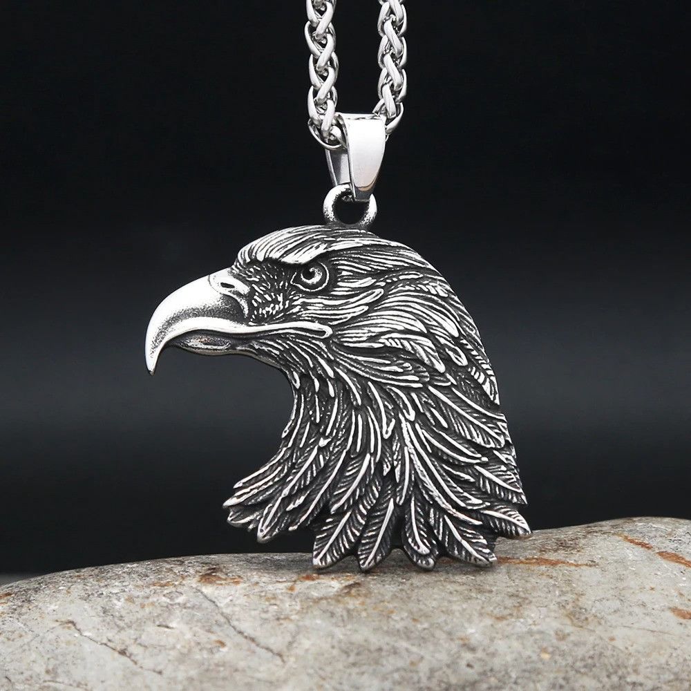 Other Gothic Vintage Eagle Head Pendant Necklace Size ONE SIZE - 6 Thumbnail