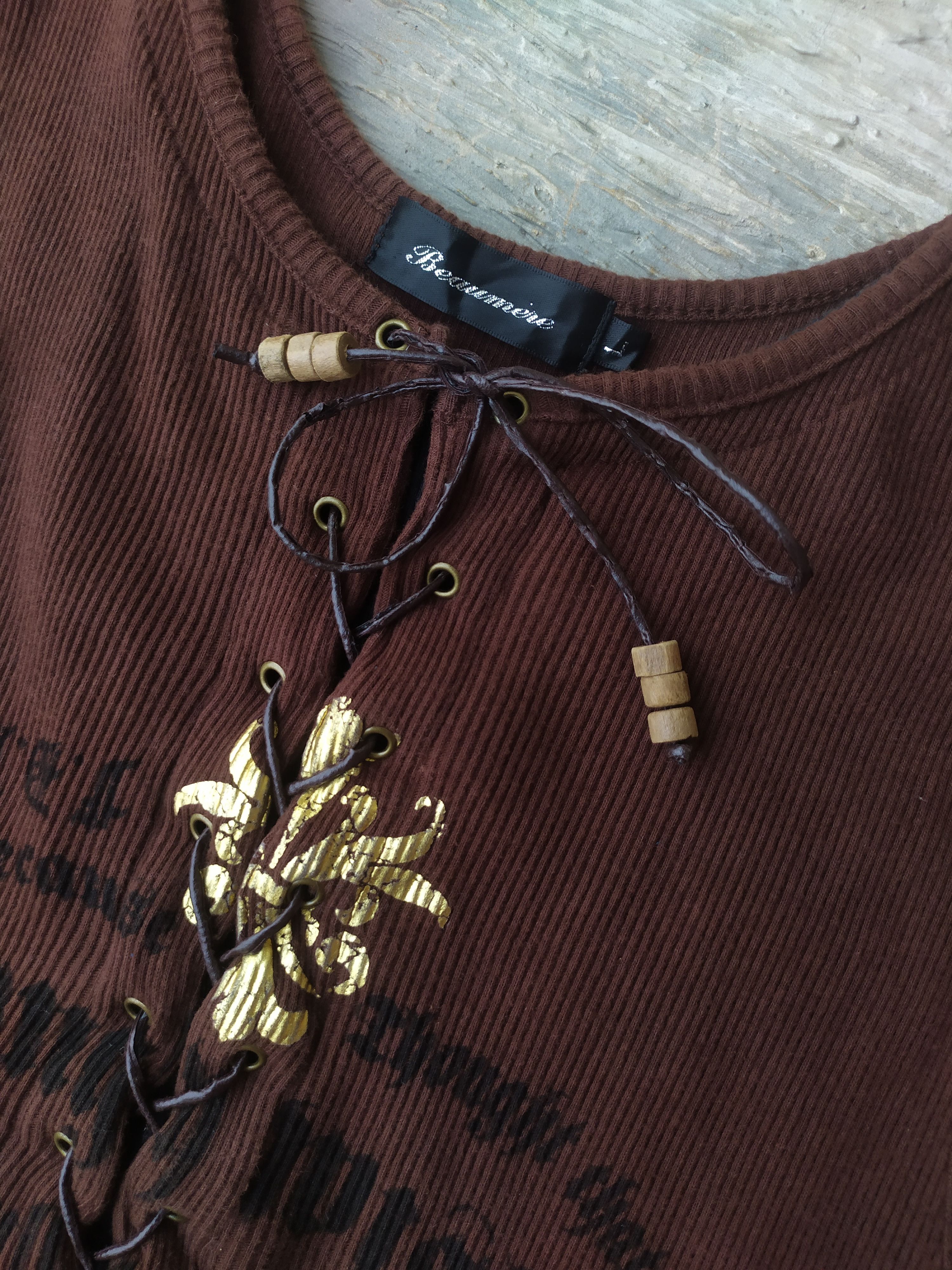 If Six Was Nine × Japanese Brand × Le Grande Bleu (L.G.B.) BEAUMERE Poem Japanese Tanktop Distressed Size US L / EU 52-54 / 3 - 7 Thumbnail