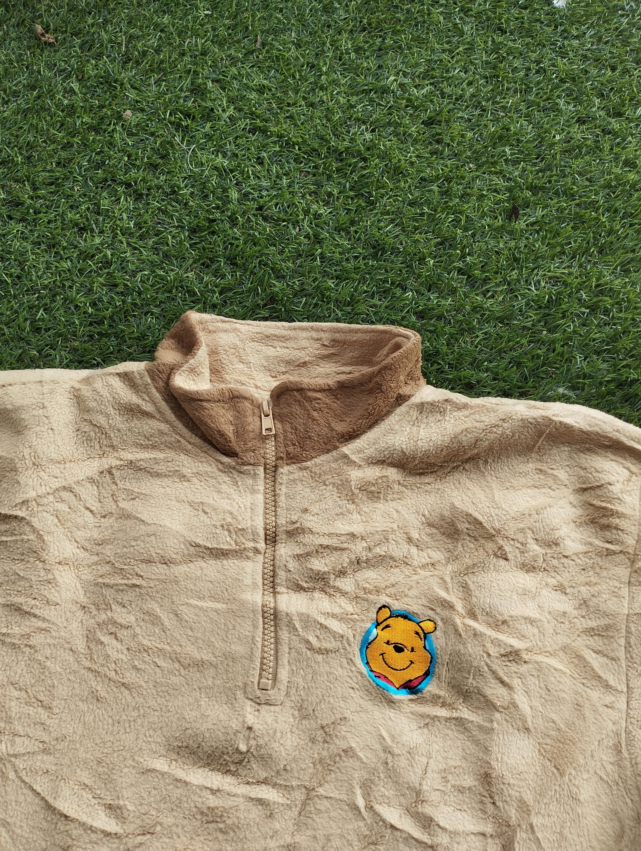Disney Vintage Disney Pooh Half Zipper Jacket Size US M / EU 48-50 / 2 - 2 Thumbnail