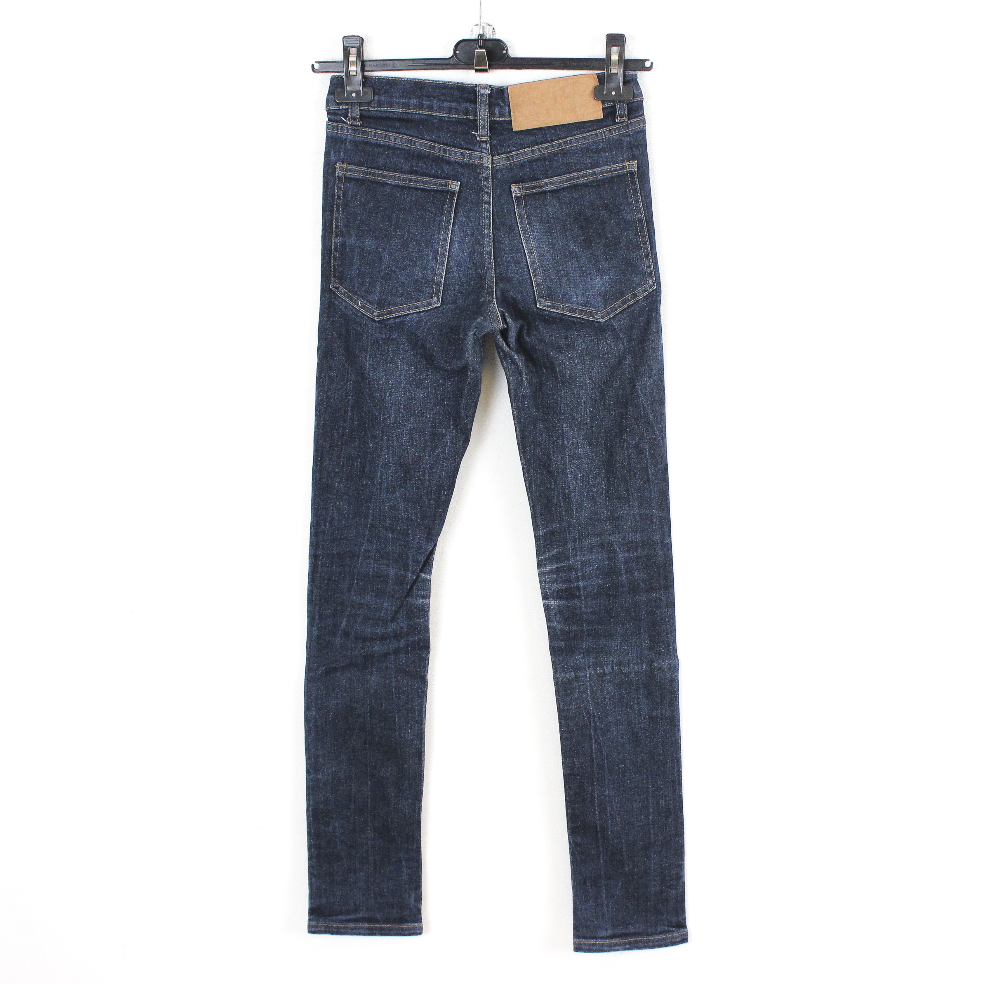 Cheap Monday × Indigo Tight Blue Dry Women W27 L32 Slim Skinny Jeans Denim Pants Size 27" / US 4 / IT 40 - 3 Thumbnail