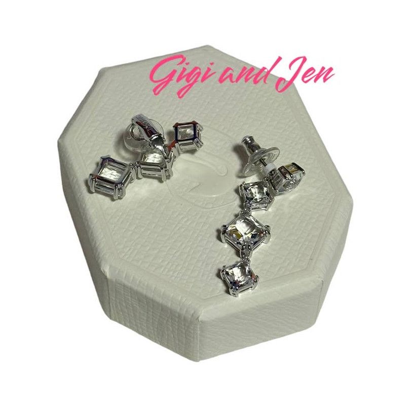 Swarovski Swarovski Millenia ear cuff Set (2), Asymmetrical design Size ONE SIZE - 7 Thumbnail