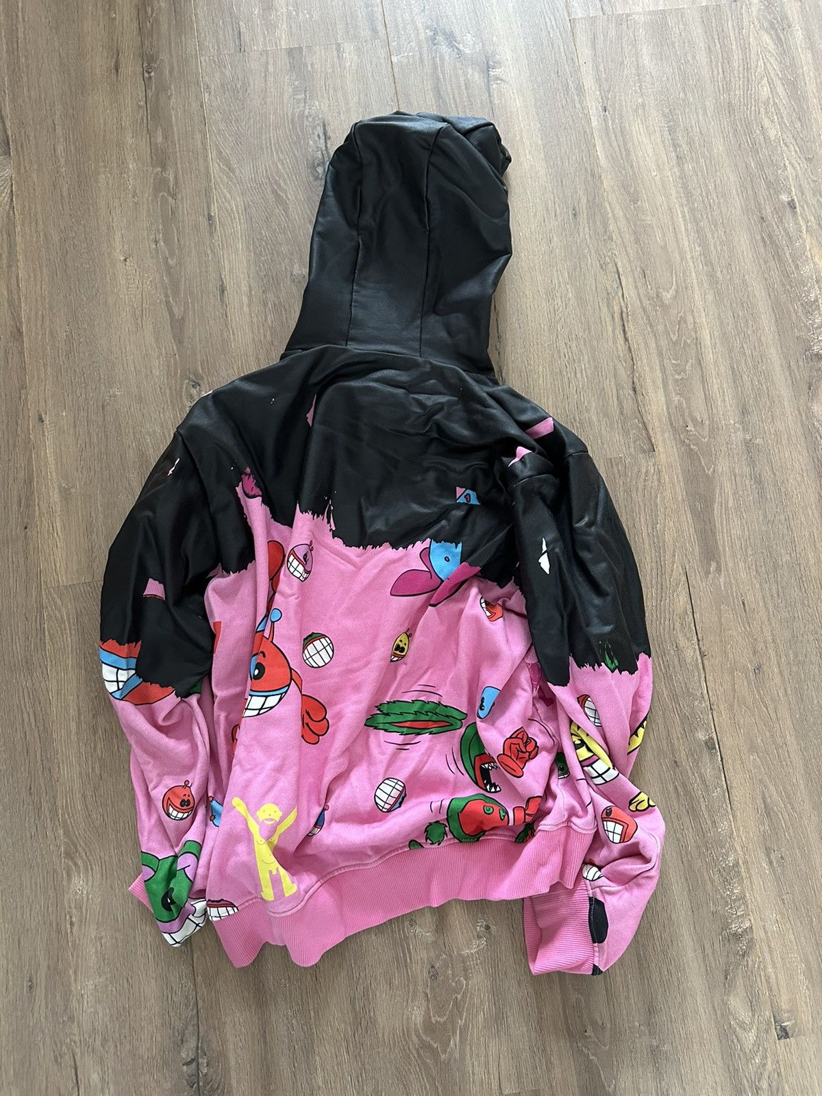 Walter Van Beirendonck DRIP RUNWAY RUBBERIZED ICON HOODIE Size US L / EU 52-54 / 3 - 7 Thumbnail