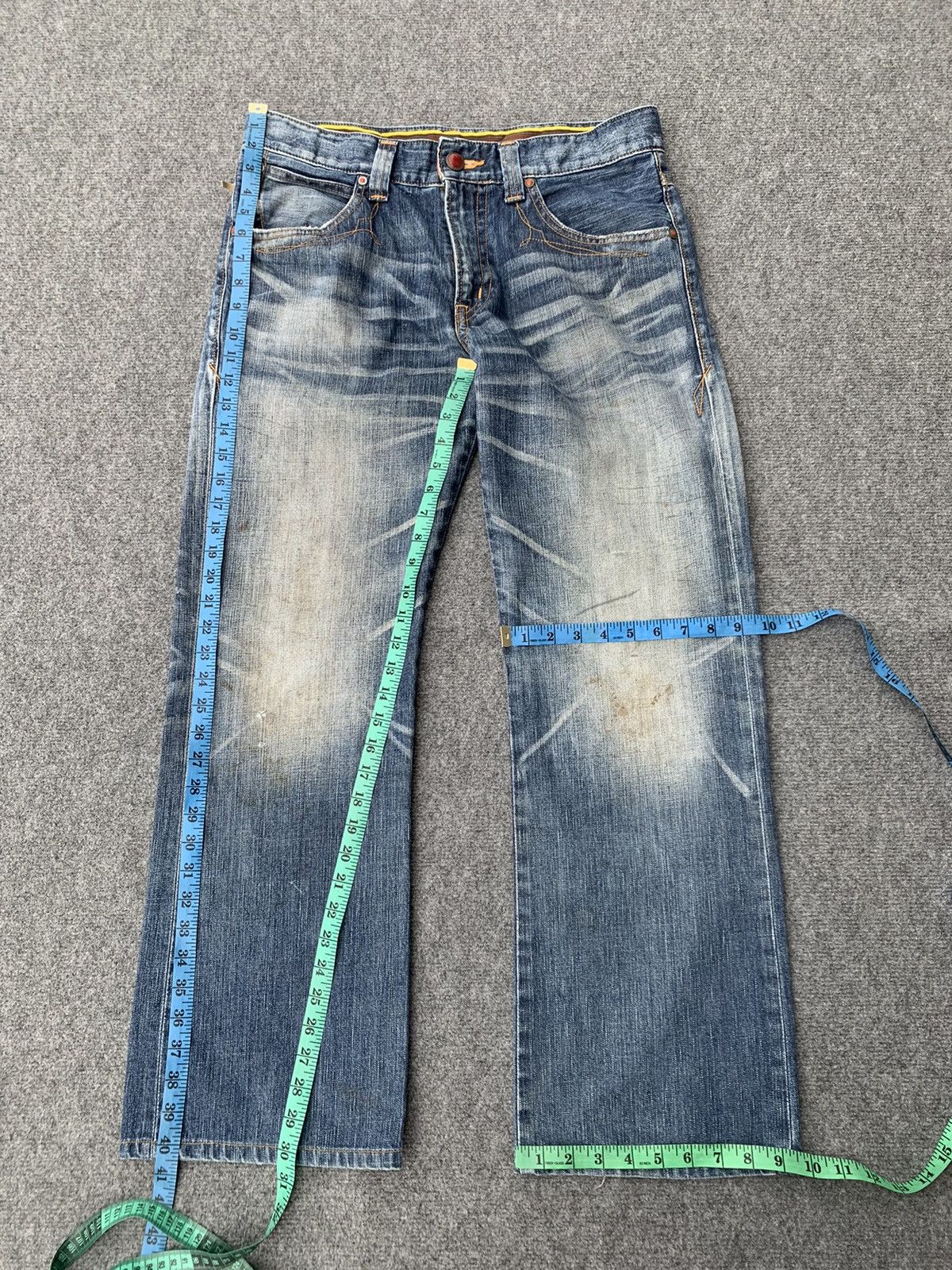 Edwin Flare Edwin Blue Trip 503 dirty faded. Size US 34 / EU 50 - 10 Thumbnail