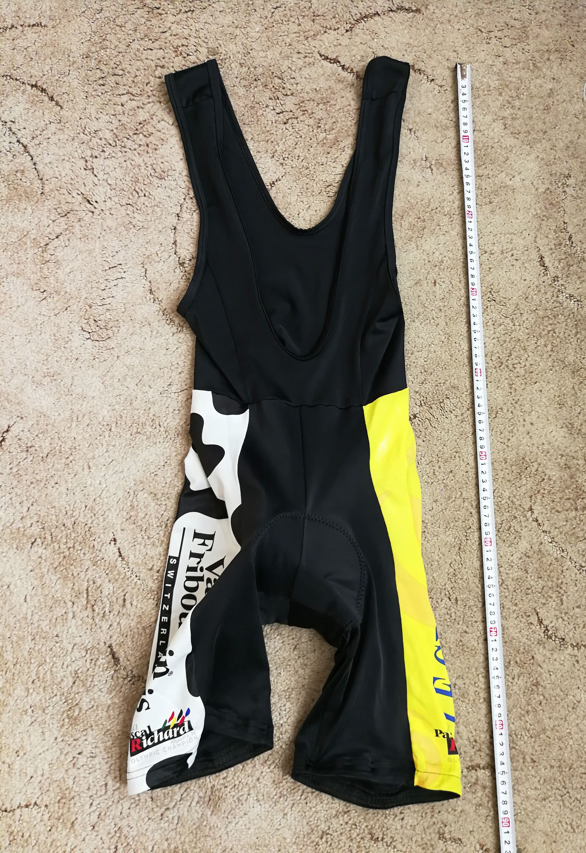 Other Vintage Biemme Cycling Jersey & Bib Shorts Henniez La Fondue Size US XL / EU 56 / 4 - 11 Thumbnail