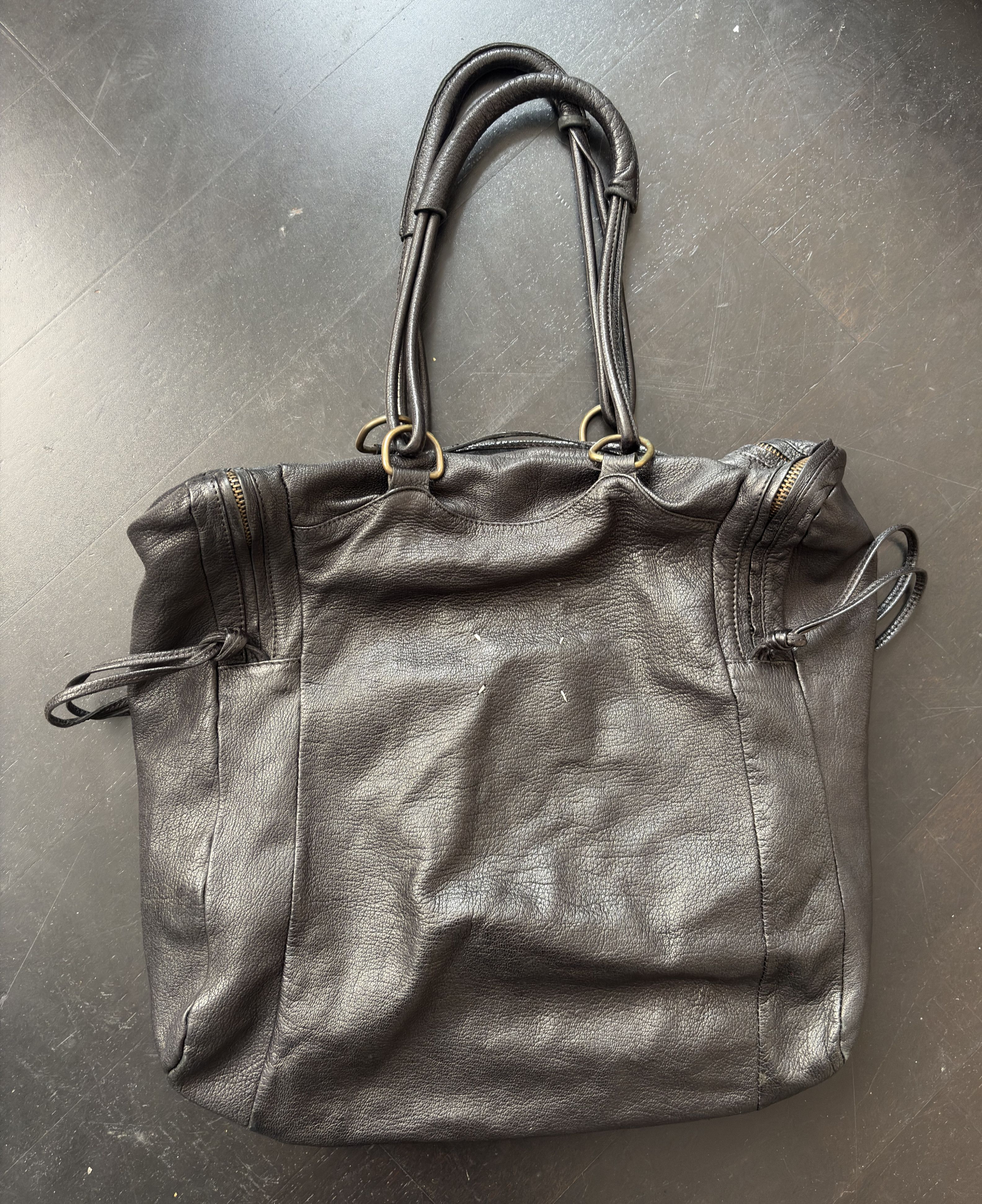 Maison Margiela Maison Margiela Black Leather Shoulder Bag Size ONE SIZE - 1 Thumbnail