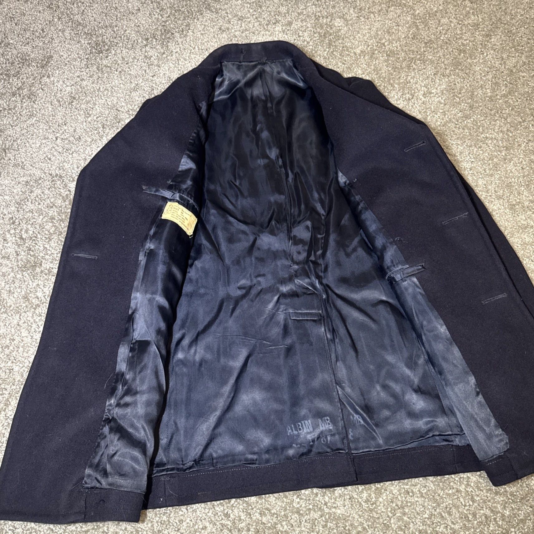 Vintage VINTAGE US Navy Pea Coat Mens 36 100% Wool Trenton Sportswear 1968 Blue Size US XXS / EU 40 - 7 Thumbnail