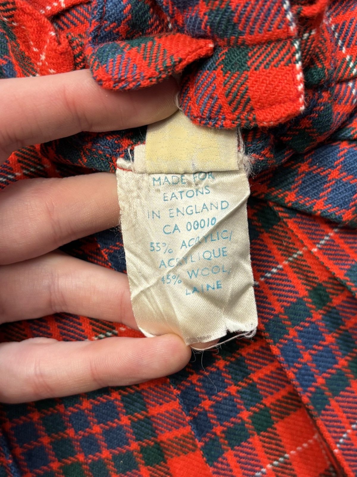 Eaton × Vintage True Vintage Pleated Mini Skirt School Uniform 1950s 1960s Size 22" - 7 Thumbnail