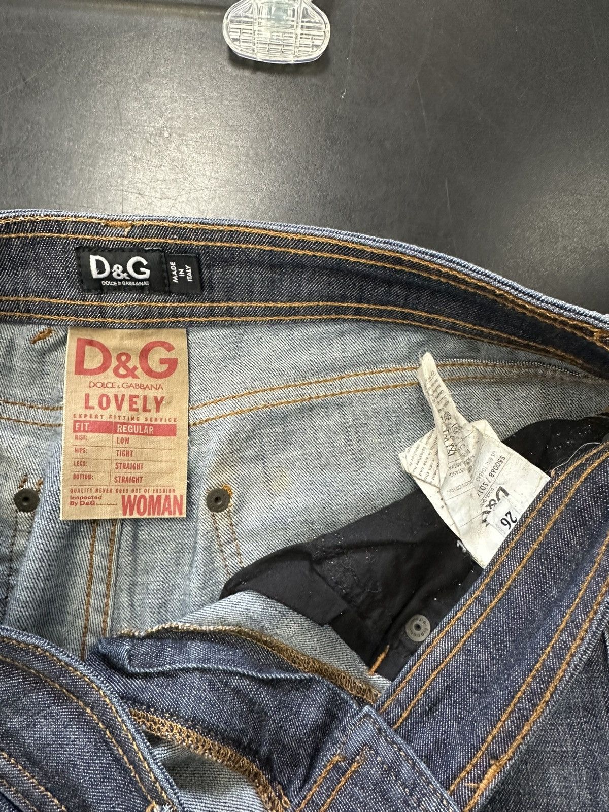 Dolce & Gabbana D&G SLIM DENIM LOGO SHORTS JORTS Size 26" / US 2 / IT 38 - 10 Thumbnail