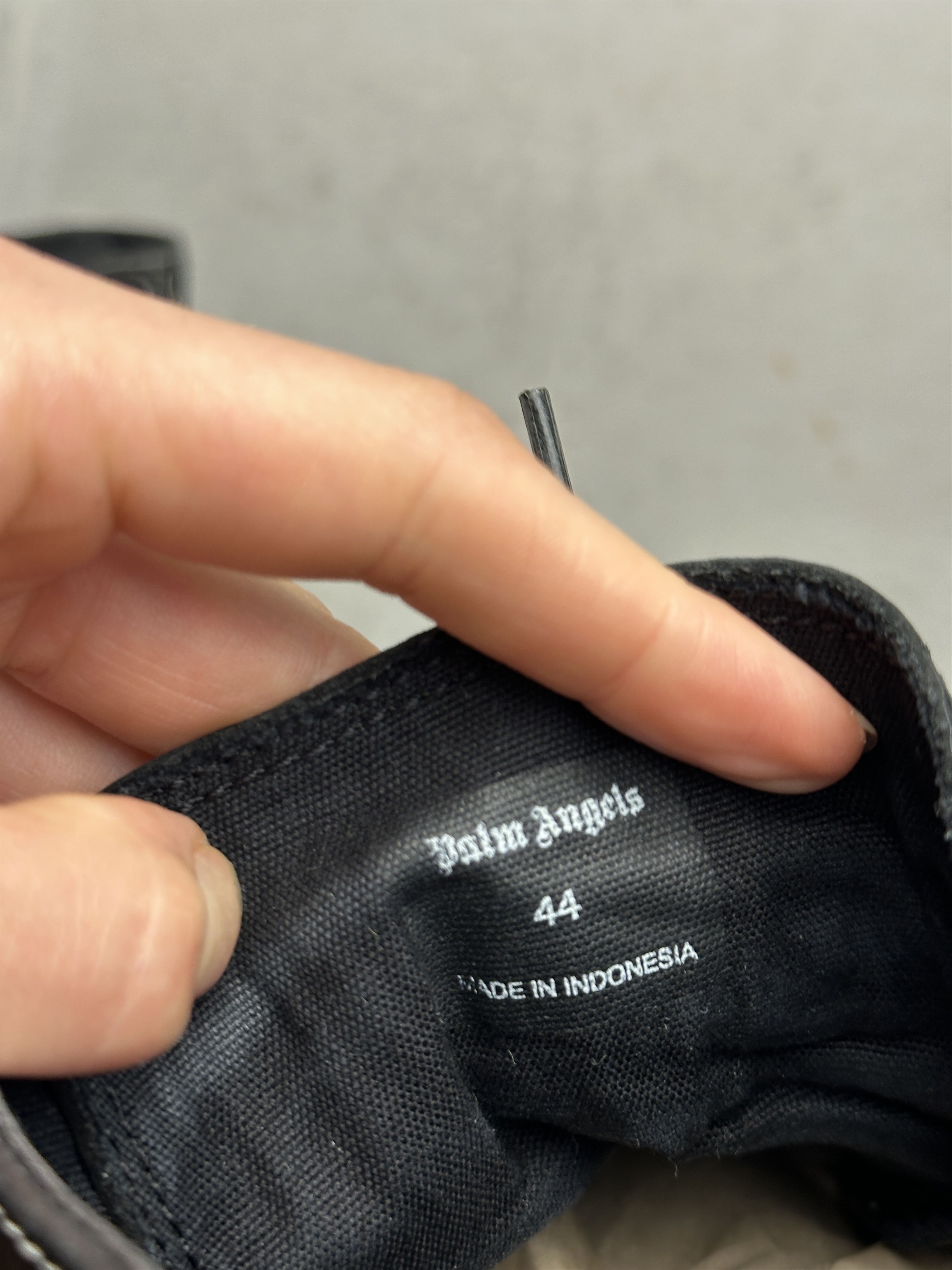 Palm Angels Palm Angels Sneakers Vulcanized High Top Black Canvas Rubber Size US 11 / EU 44 - 8 Thumbnail
