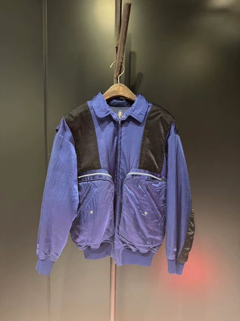 Issey Miyake Issey Miyake Bomber Jacket in Blue-dmc Size US M / EU 48-50 / 2 - 1 Thumbnail