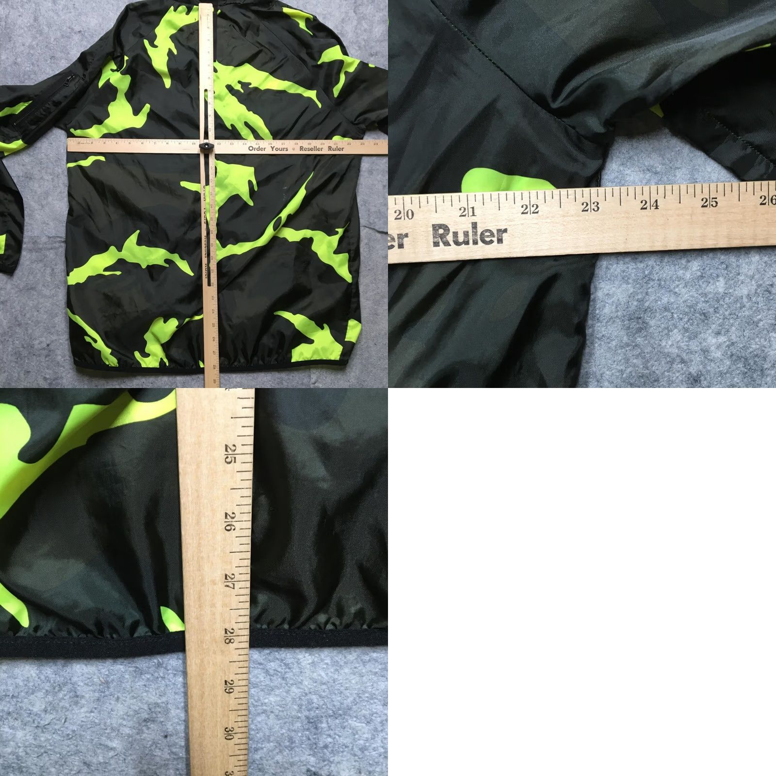 Vintage G-Star RAW STRT HDD OVERSHIRT Jacket Men L Black Neon Camo Hooded Lightweight Windbreaker Zip Pockets Size US L / EU 52-54 / 3 - 9 Thumbnail
