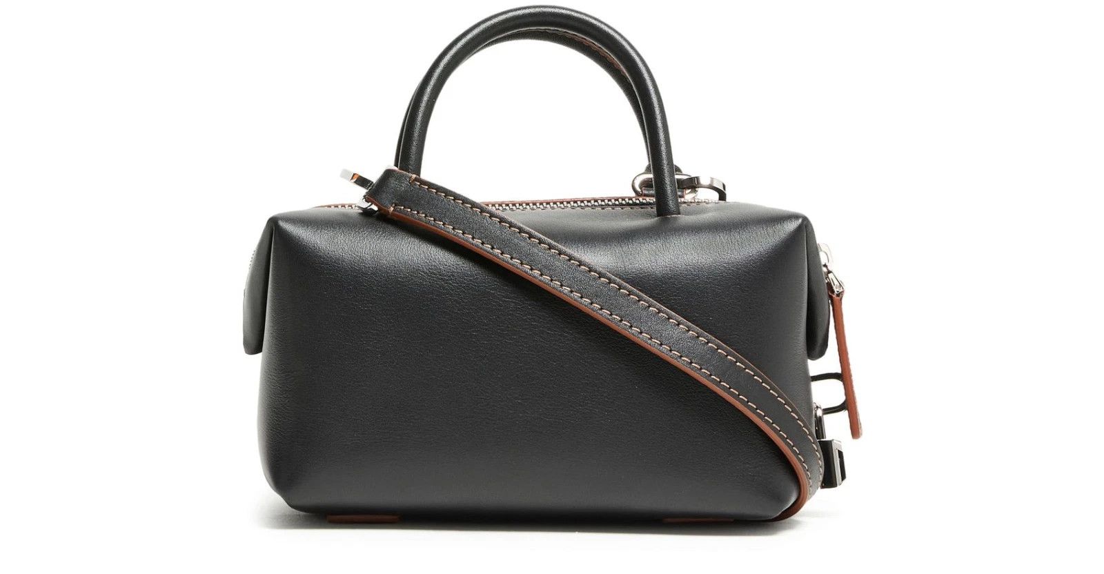 Max Mara MAX MARA Black Leather Small Top Handle New/Auth Size ONE SIZE - 3 Thumbnail