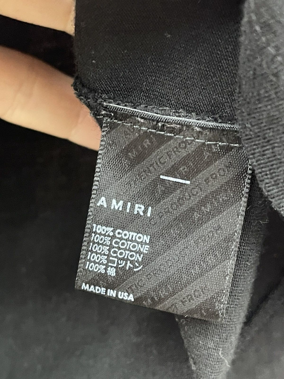 Jordan Brand Size M - Amiri Tee Black Core Logo Very Clean! Size M / US 6-8 / IT 42-44 - 7 Thumbnail