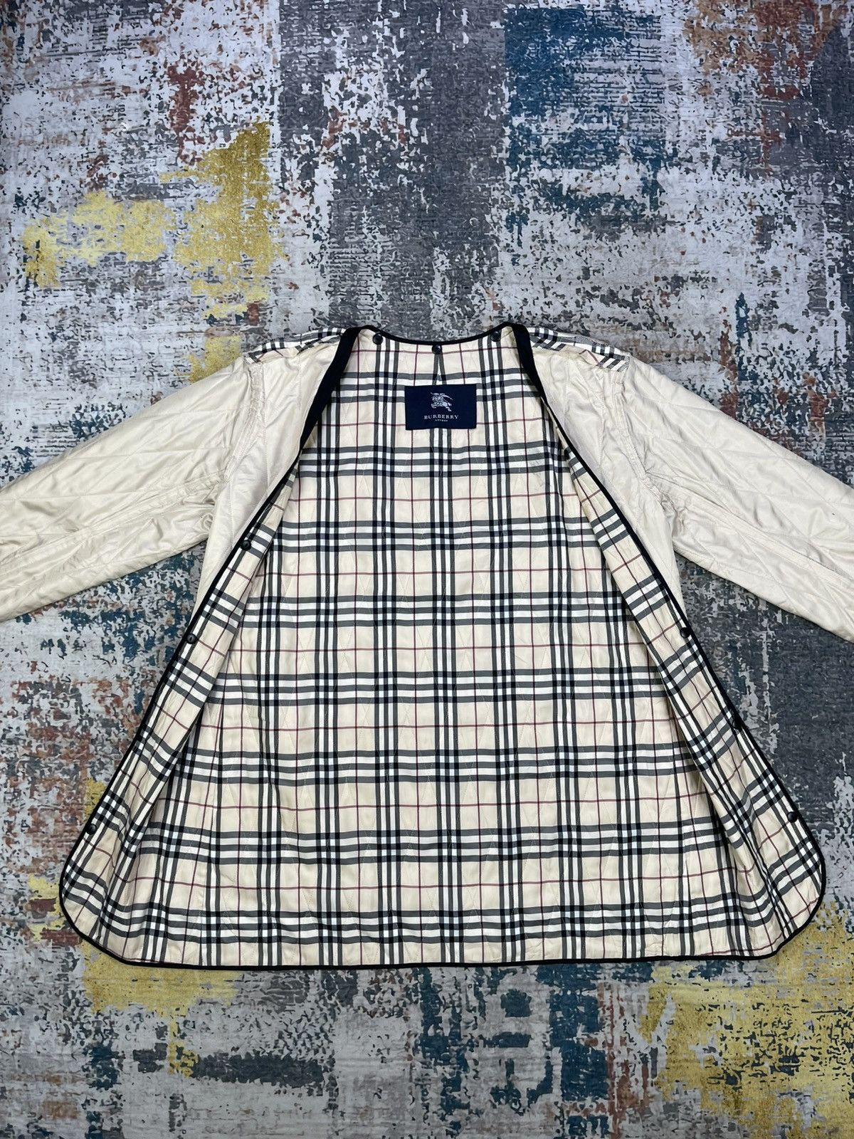 Burberry Burberry AW 2003 Sample Nova Check Lined Fishtail Parka Size US S / EU 44-46 / 1 - 10 Thumbnail