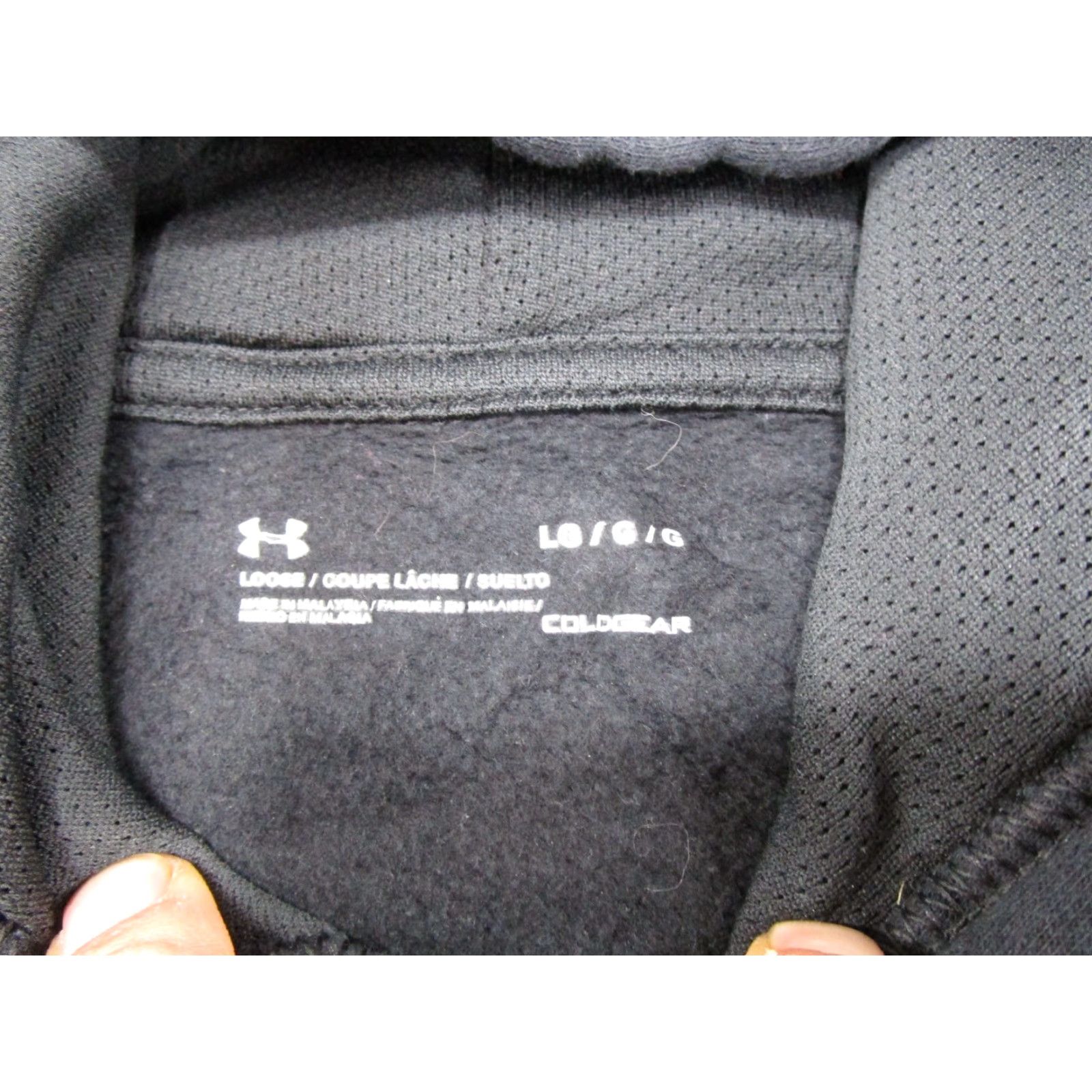 Under Armour VINTAGE Under armour Hooded Hoodie Mens L Black Y2K Rockstar Energy Drink Fox Racing SPELL OUT Shirt? Size US L / EU 52-54 / 3 - 2 Thumbnail