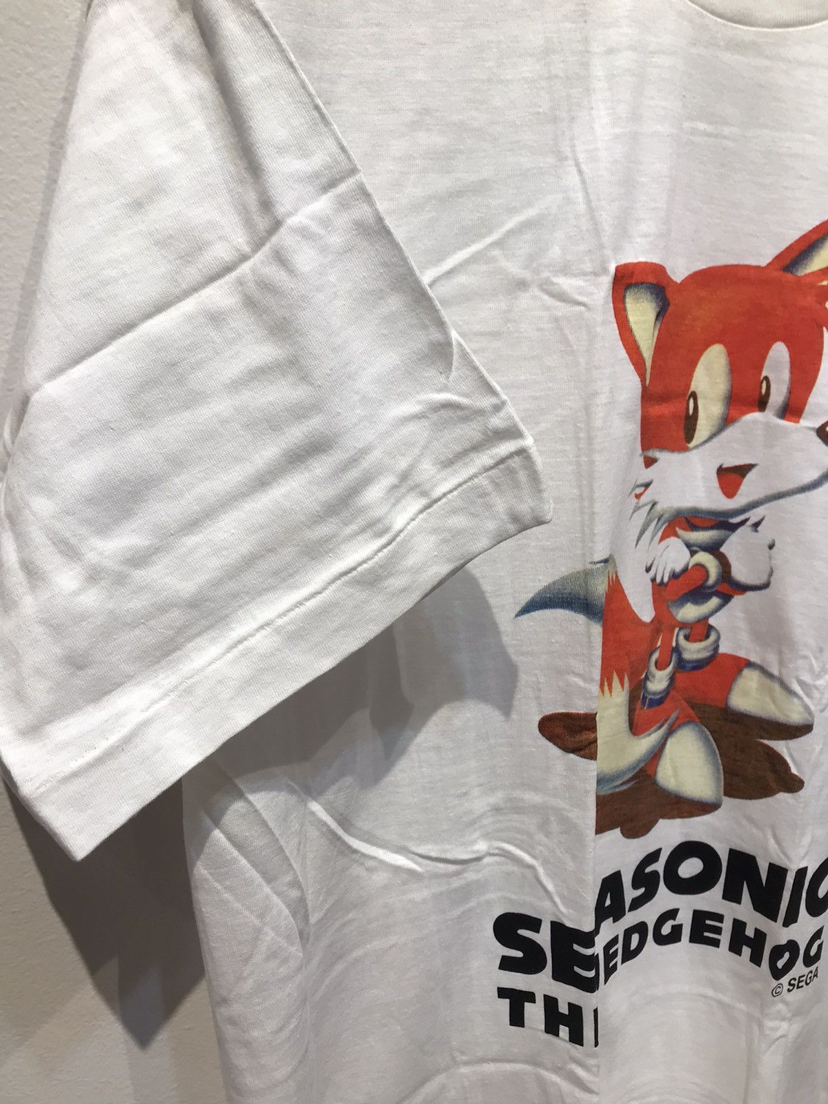 Anime 1994 deadstock single stitch tails sonic sega video game Size US L / EU 52-54 / 3 - 4 Thumbnail