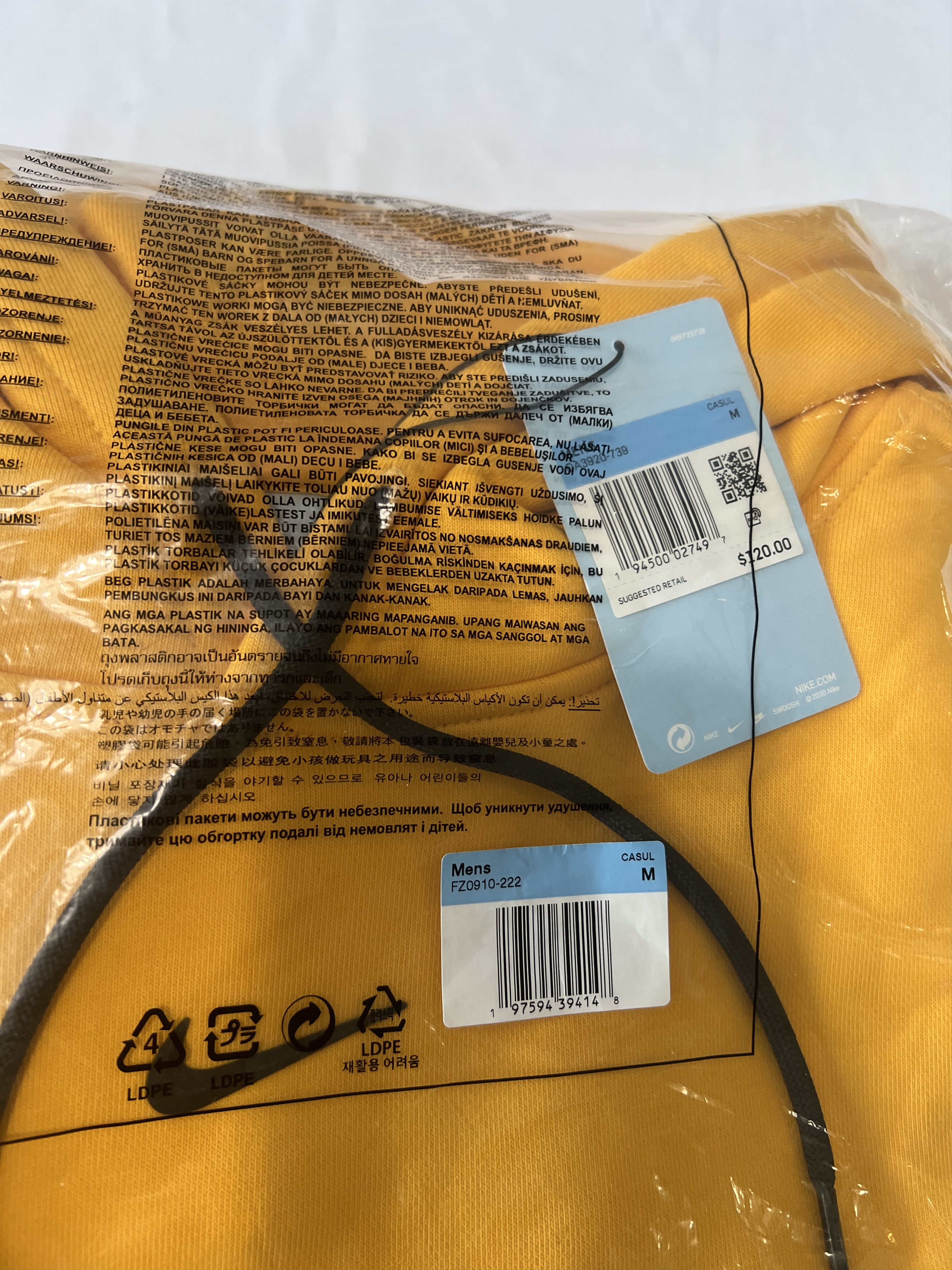 Drake Nike x Drake x NOCTA Hoodie Yellow 2020 drop Size US M / EU 48-50 / 2 - 6 Thumbnail