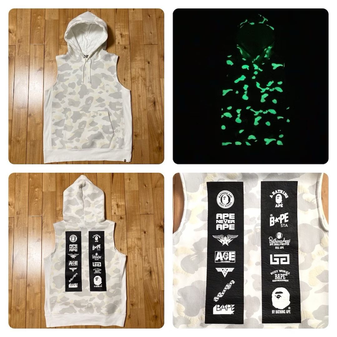 Bape 💫Glow in the dark💫 BAPE City Camo Pullover Hoodie Vest APE Size US M / EU 48-50 / 2 - 1 Thumbnail
