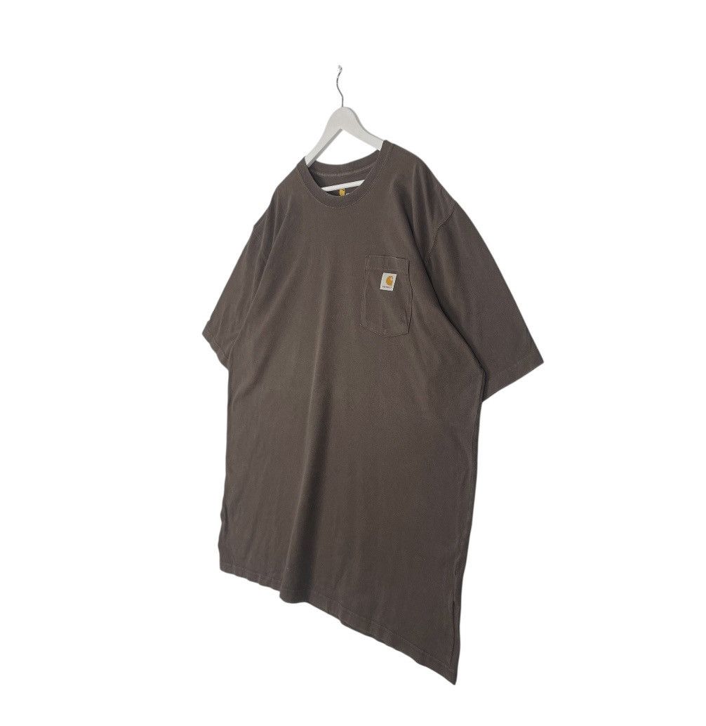 Designer × Vintage vintage NEW Long/Tall Carhartt Pocket Shrt Sleeve T-Shirt Size US XXL / EU 58 / 5 - 2 Thumbnail