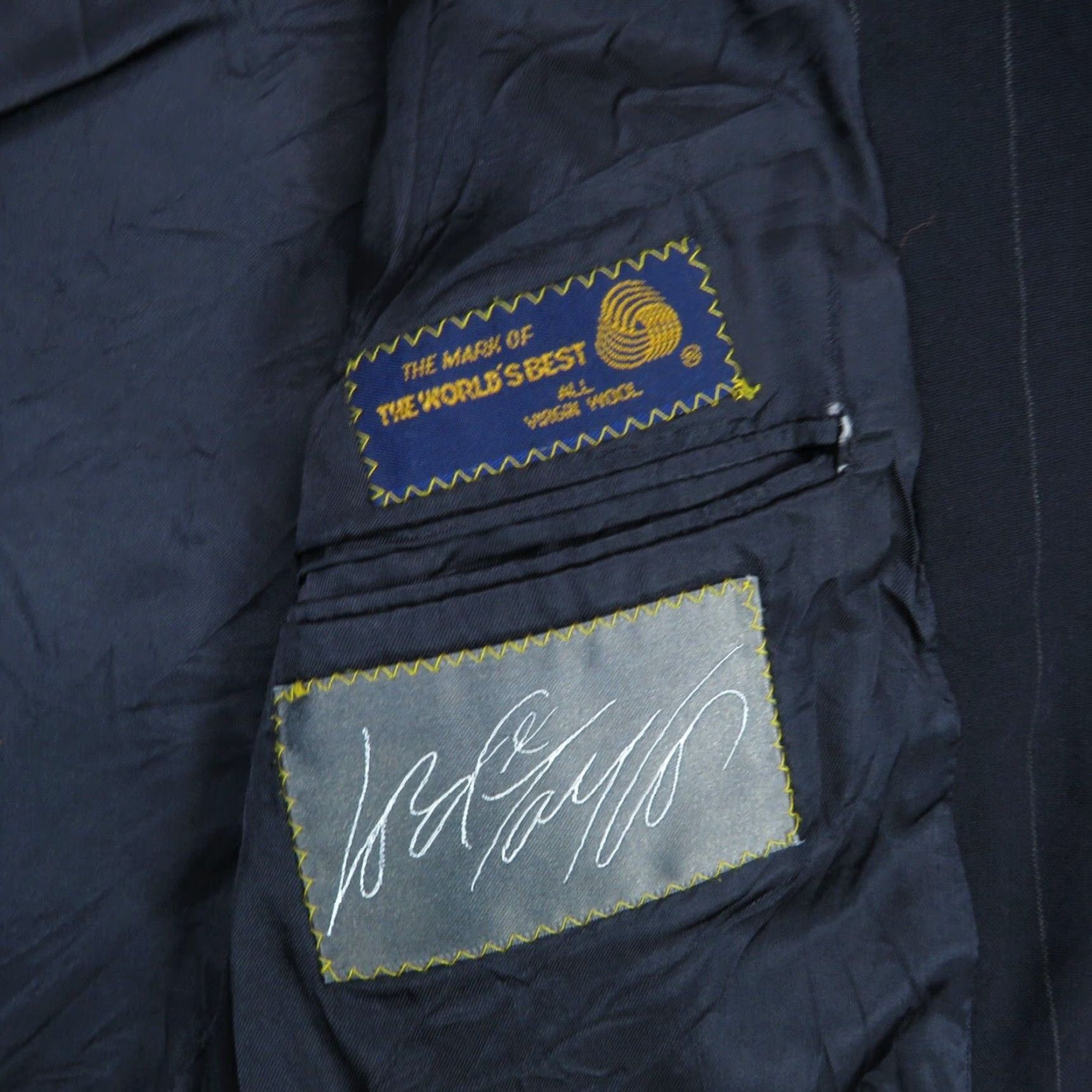 Polo Ralph Lauren VINTAGE Polo Ralph Lauren Blazer 44R Pinstripe Jacket University 80s Mens Jacket Blazer Size 44 Blue Size US XXL / EU 58 / 5 - 6 Thumbnail