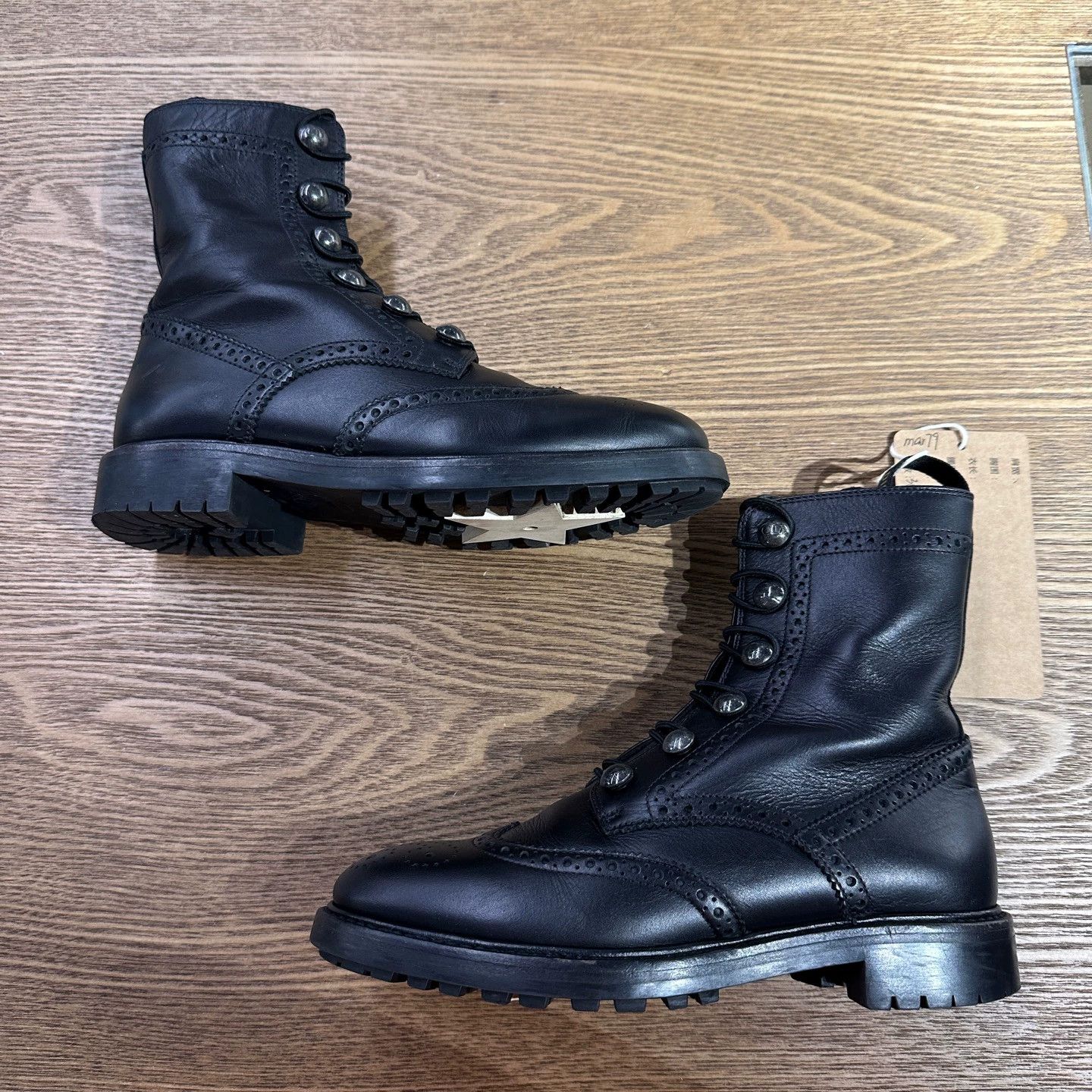 Christian Dior Monsieur Dior mar79 CD embossed combat boots 36.5 EU Size US 6 / IT 36 - 3 Thumbnail