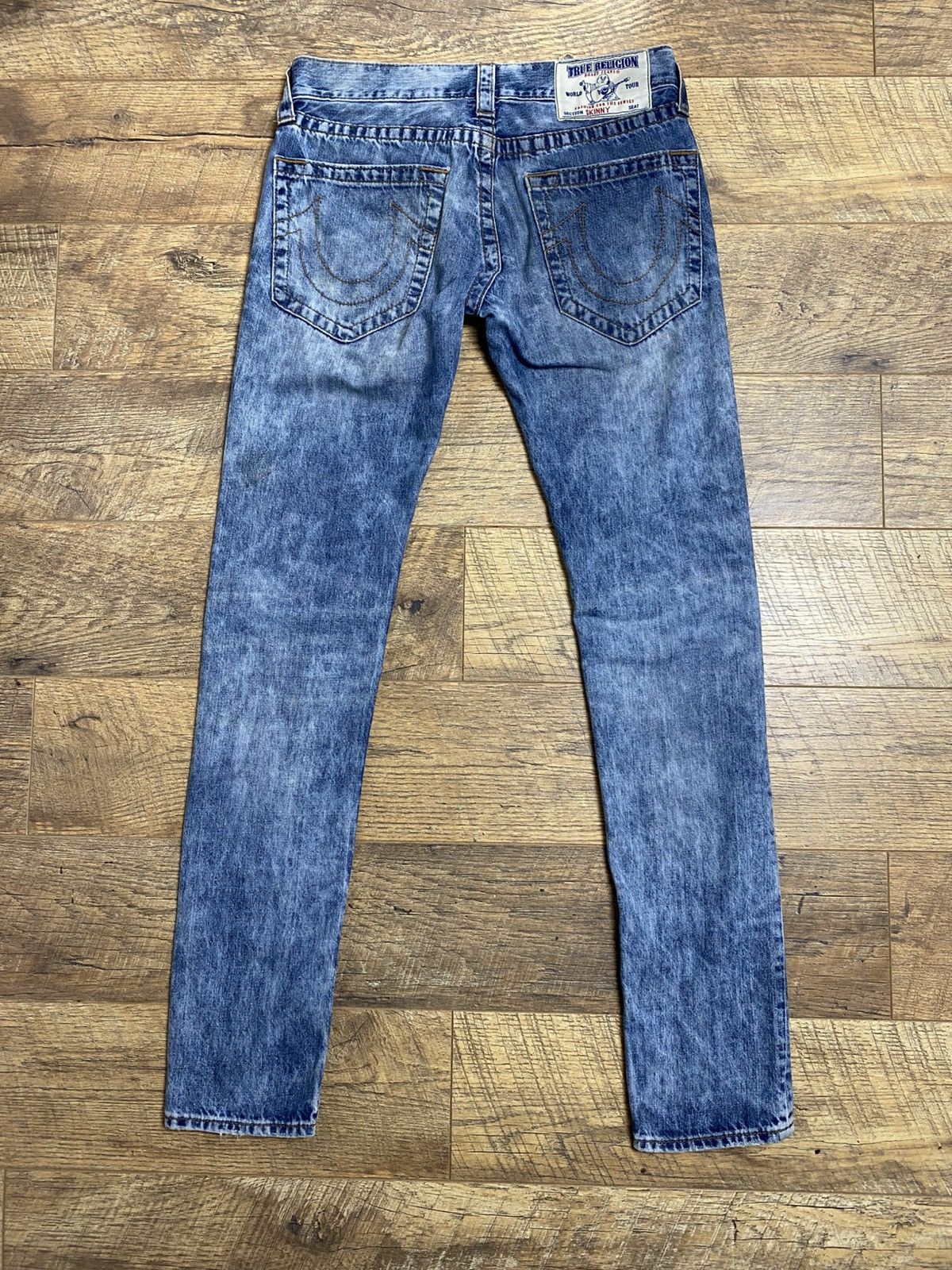 True Religion True Religion Acid Wash Skinny Jeans Rare Futuristic Y2K Size US 28 / EU 44 - 1 Thumbnail